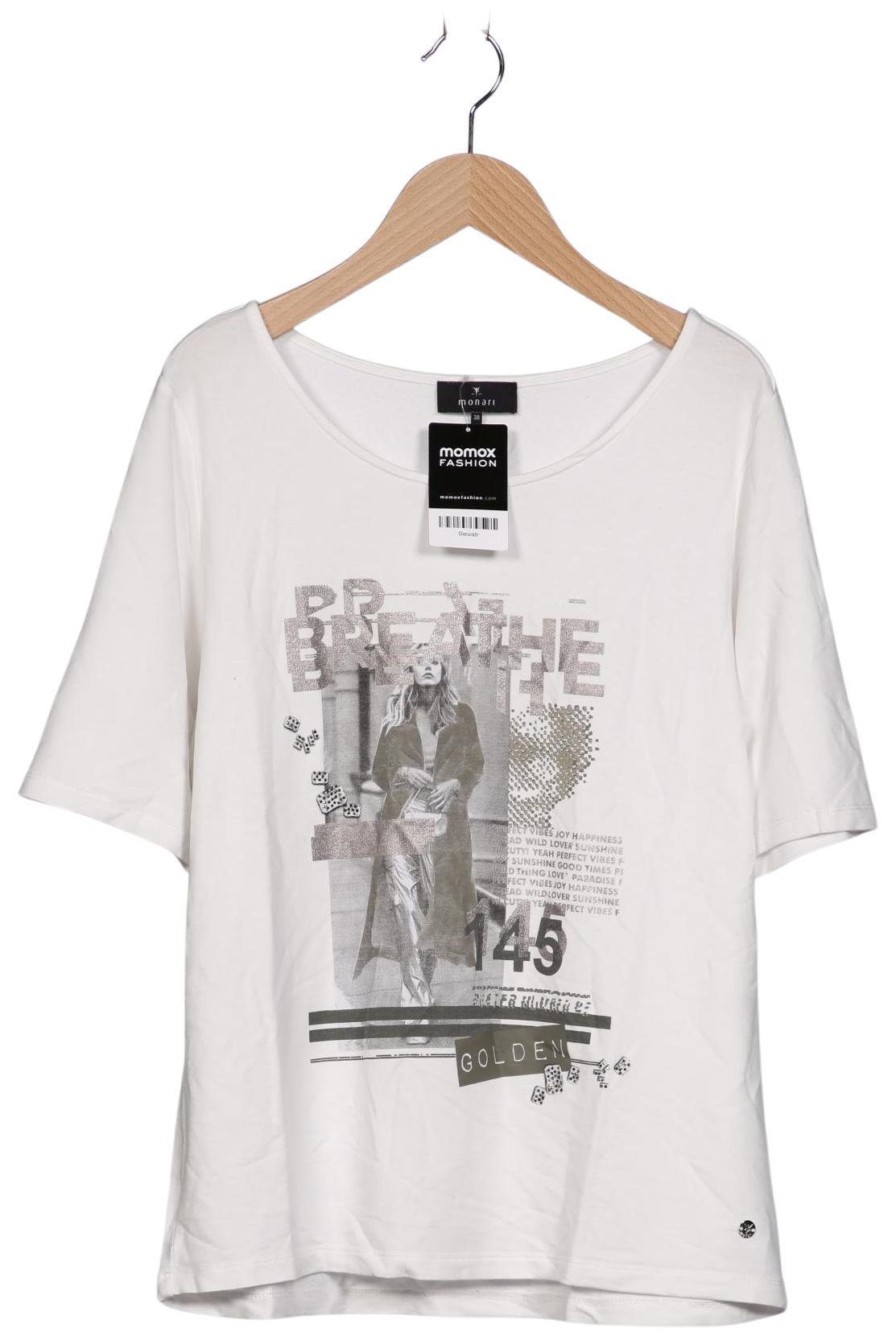 

monari Damen T-Shirt, weiß, Gr. 38
