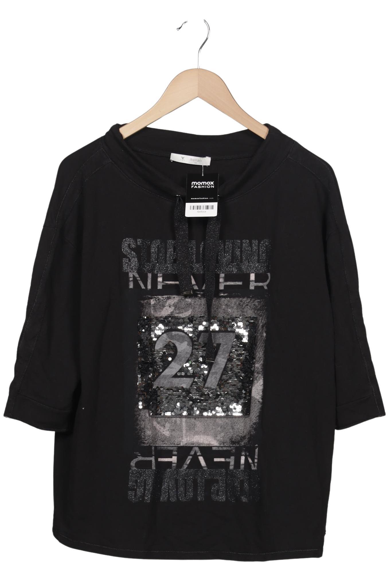 

monari Damen T-Shirt, schwarz, Gr. 44