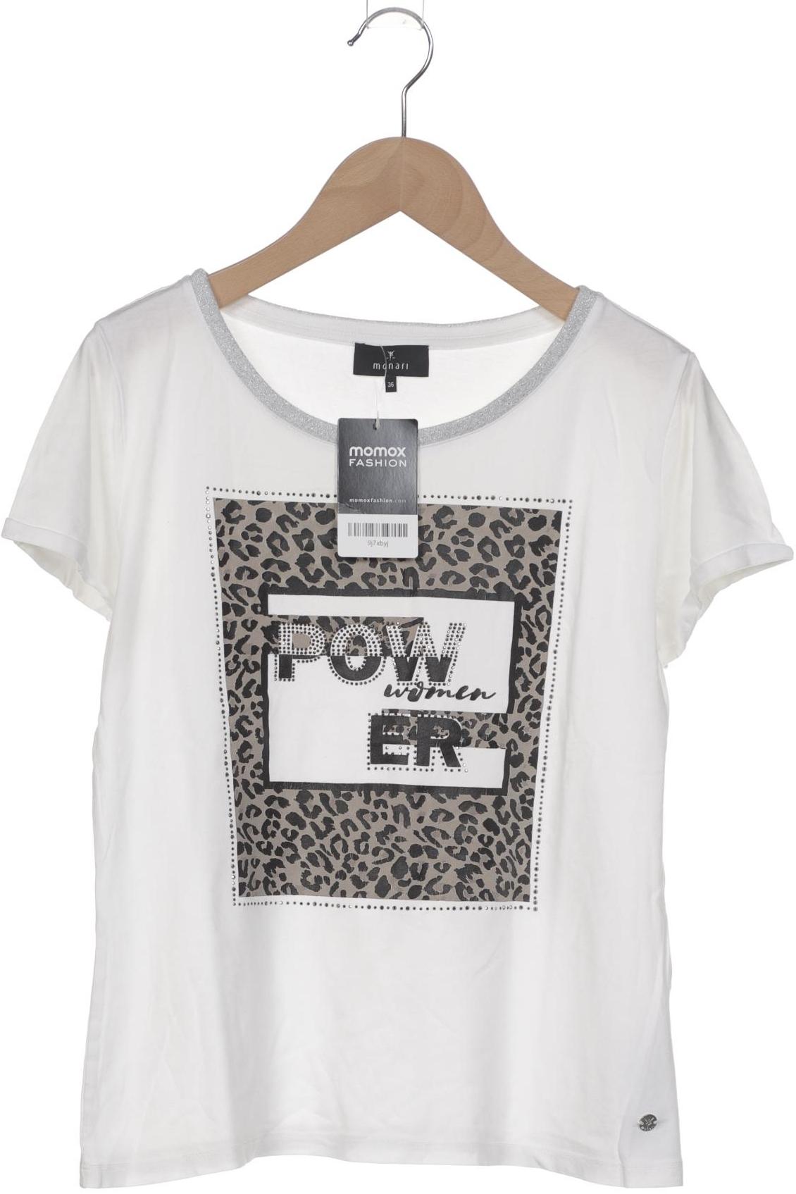 

monari Damen T-Shirt, weiß, Gr. 36