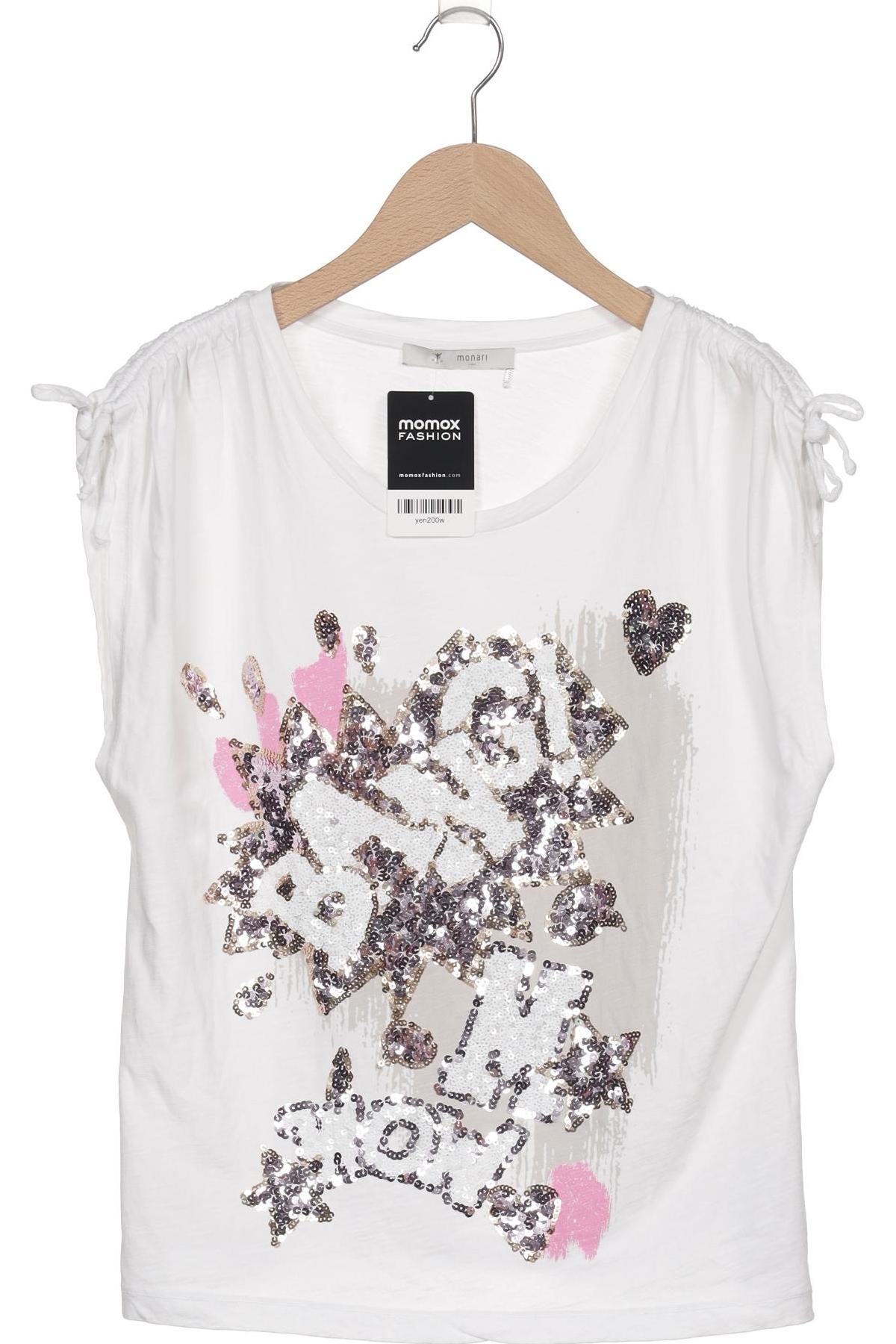 

monari Damen T-Shirt, weiß, Gr. 36