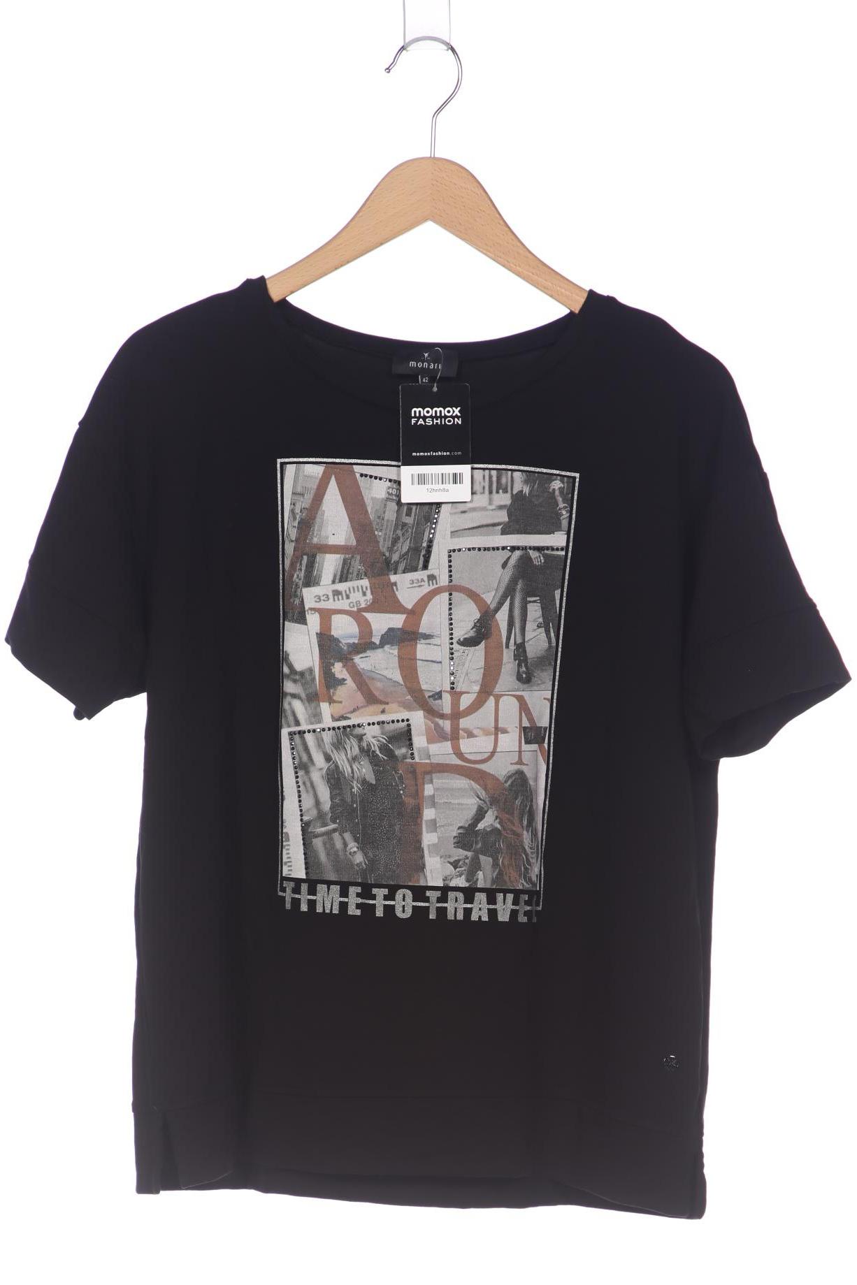 

monari Damen T-Shirt, schwarz, Gr. 42