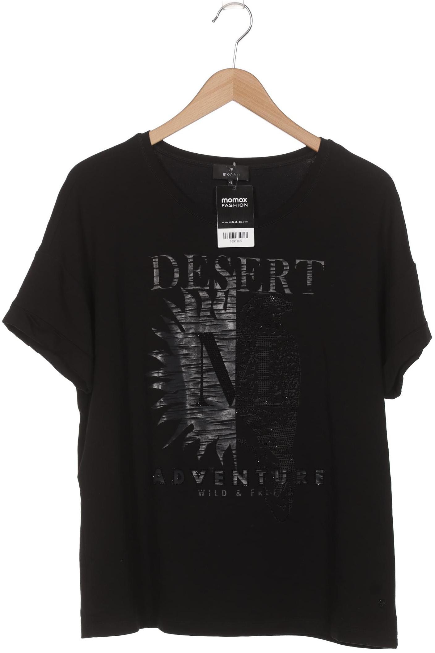 

monari Damen T-Shirt, schwarz, Gr. 42
