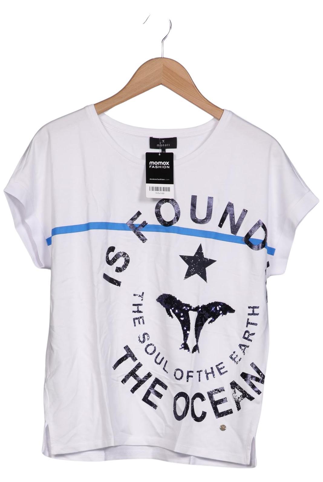 

monari Damen T-Shirt, weiß, Gr. 34