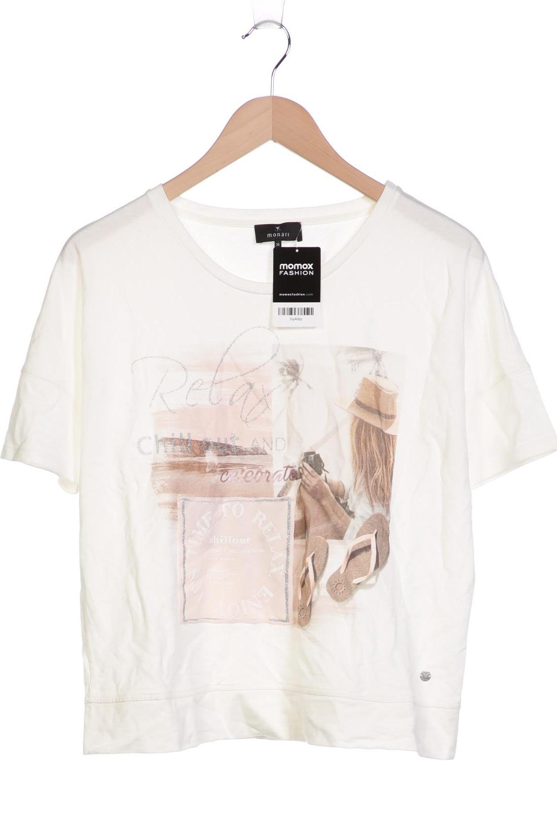 

monari Damen T-Shirt, weiß, Gr. 36
