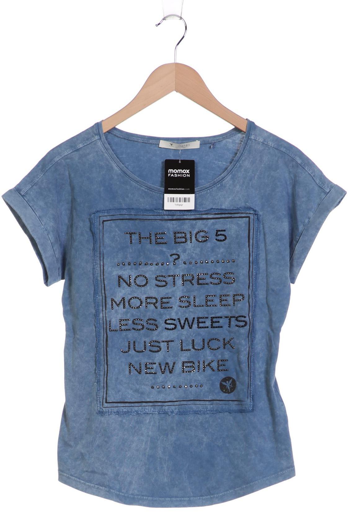 

monari Damen T-Shirt, blau, Gr. 36