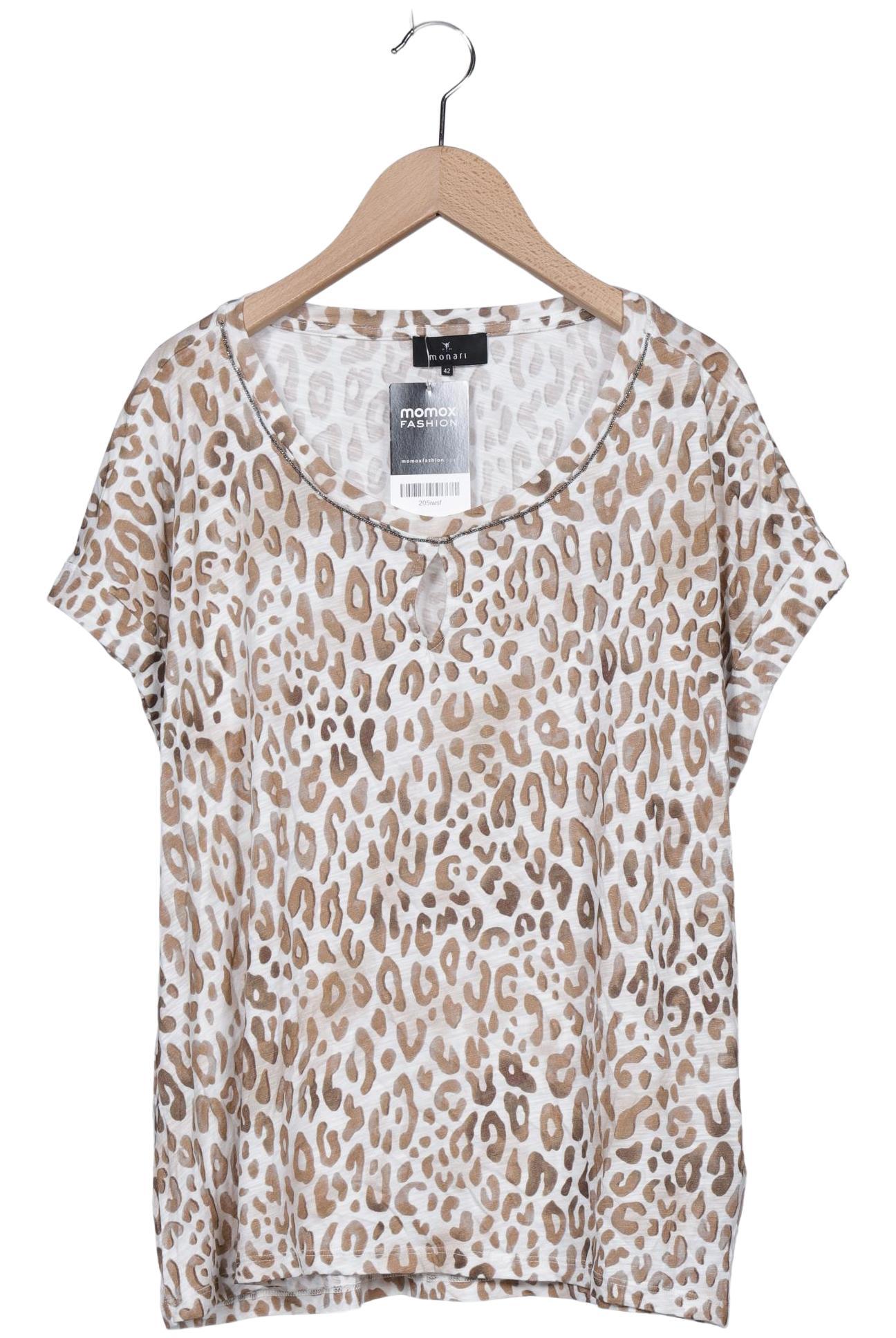

monari Damen T-Shirt, beige, Gr. 42