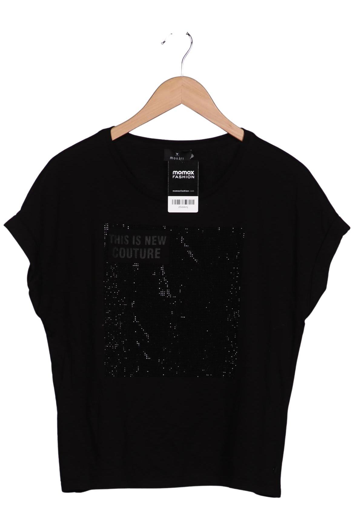 

monari Damen T-Shirt, schwarz, Gr. 38