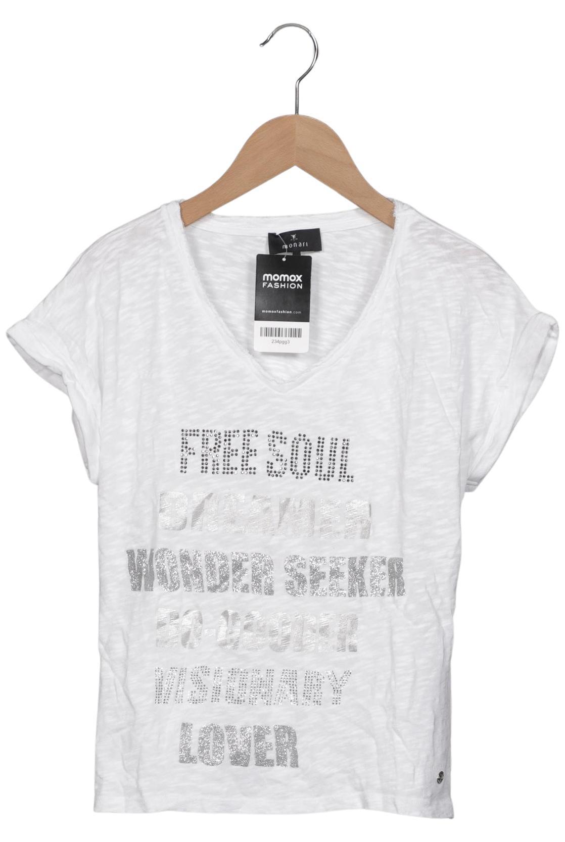 

monari Damen T-Shirt, weiß, Gr. 36