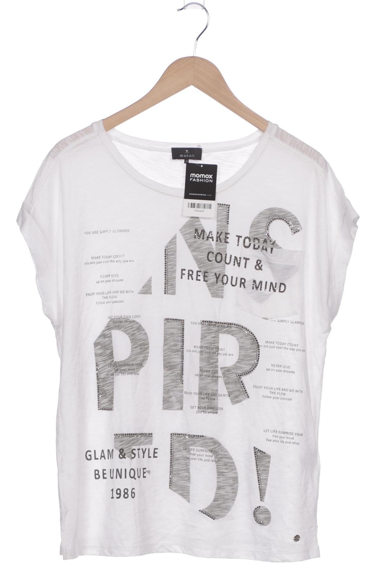 

monari Damen T-Shirt, weiß, Gr. 38