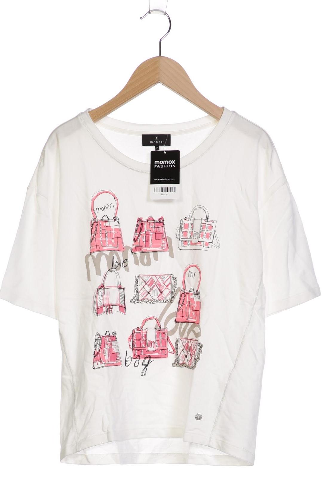 

monari Damen T-Shirt, weiß, Gr. 34