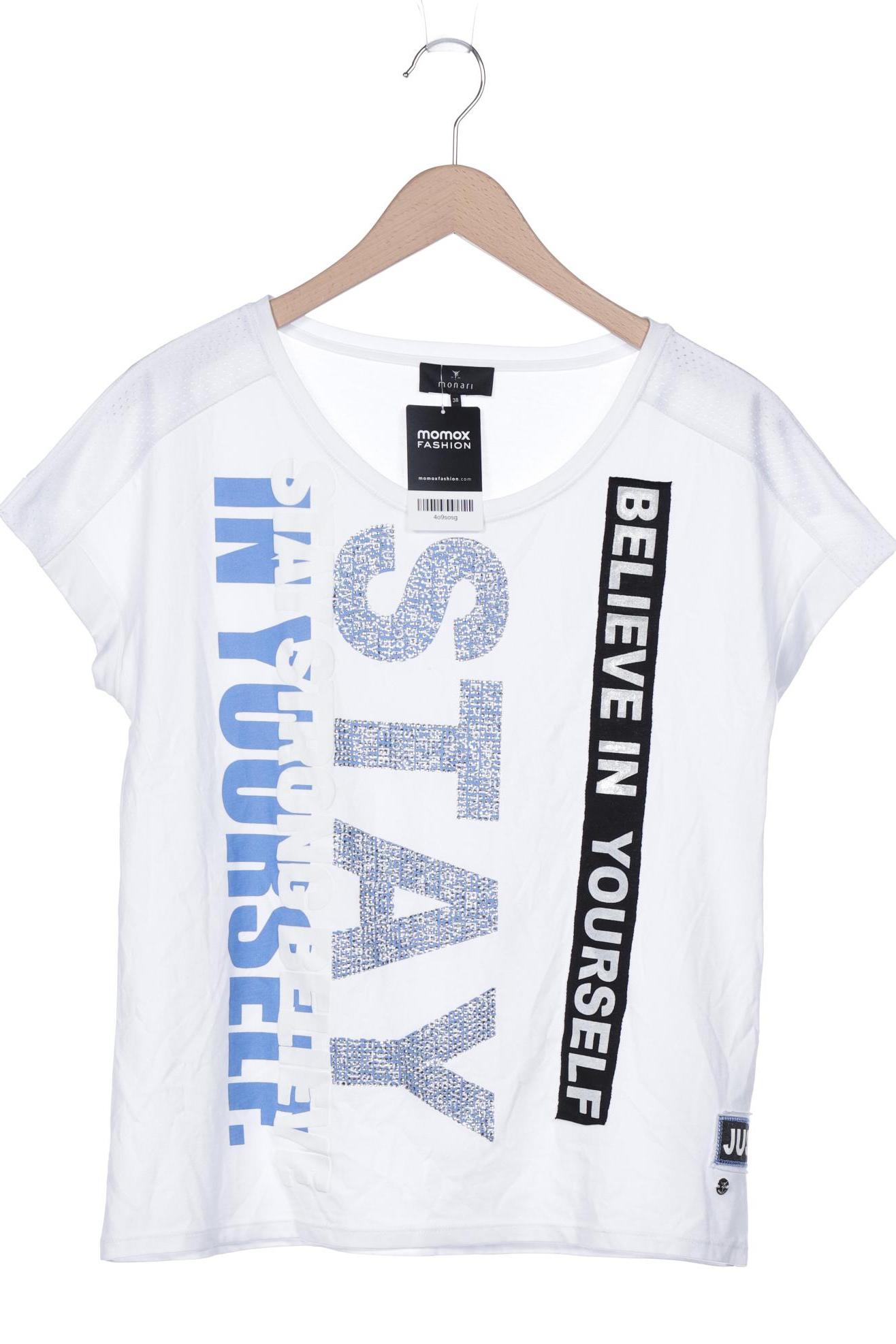 

monari Damen T-Shirt, weiß