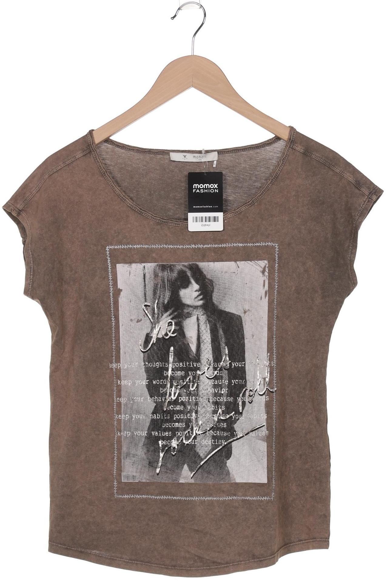 

monari Damen T-Shirt, braun, Gr. 36