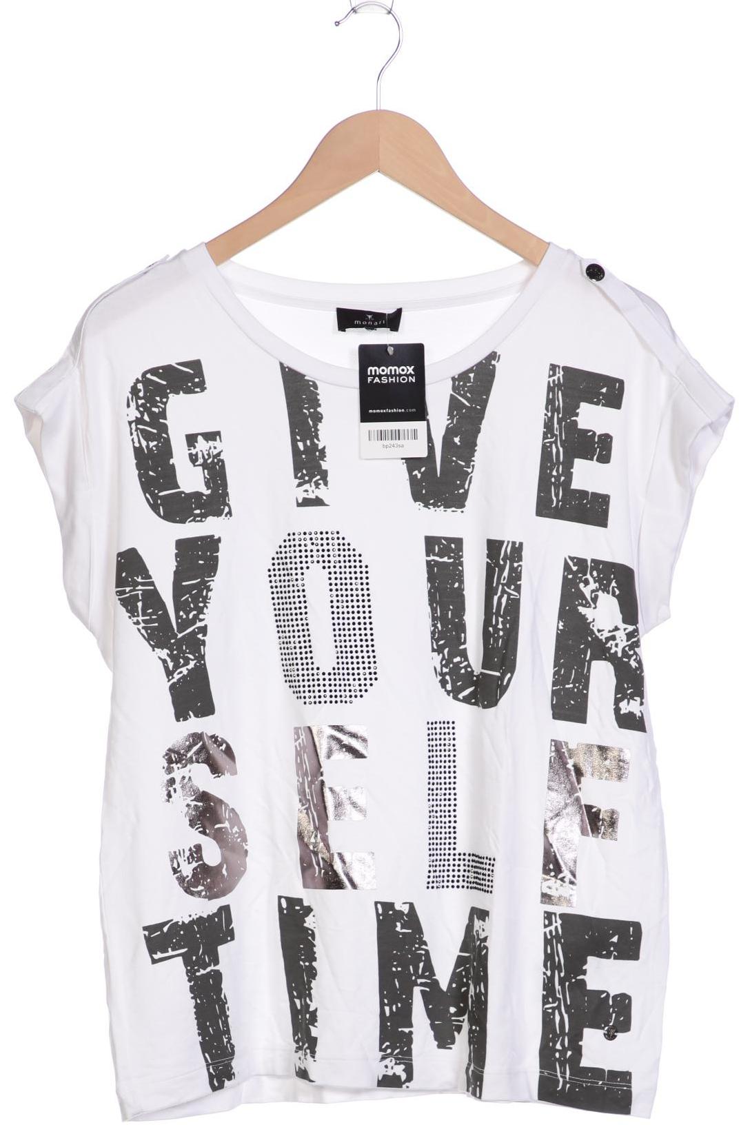

monari Damen T-Shirt, weiß