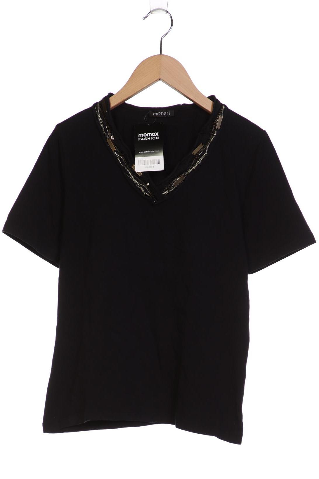 

monari Damen T-Shirt, schwarz, Gr. 40