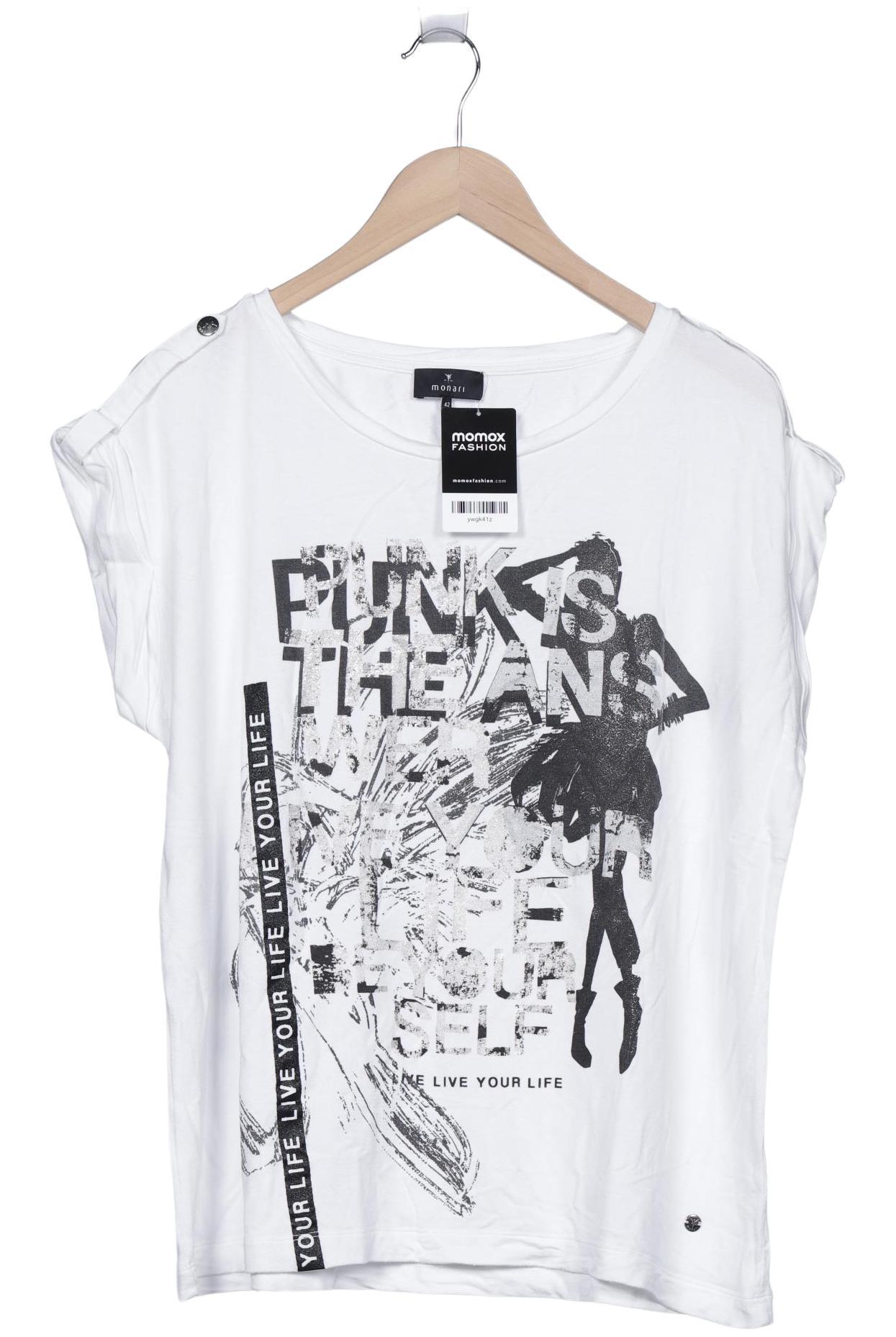

monari Damen T-Shirt, weiß, Gr. 42