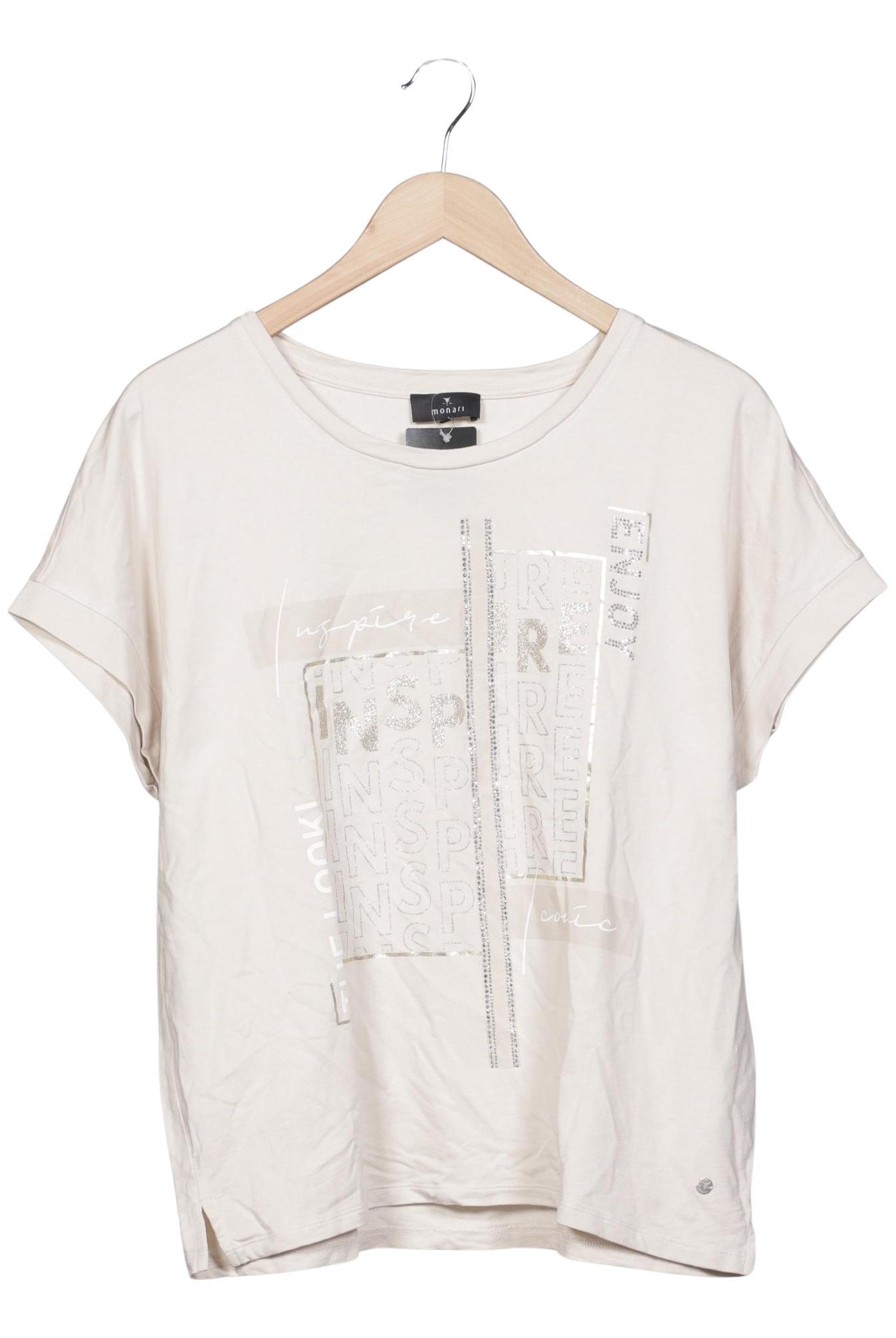 

monari Damen T-Shirt, beige, Gr. 42