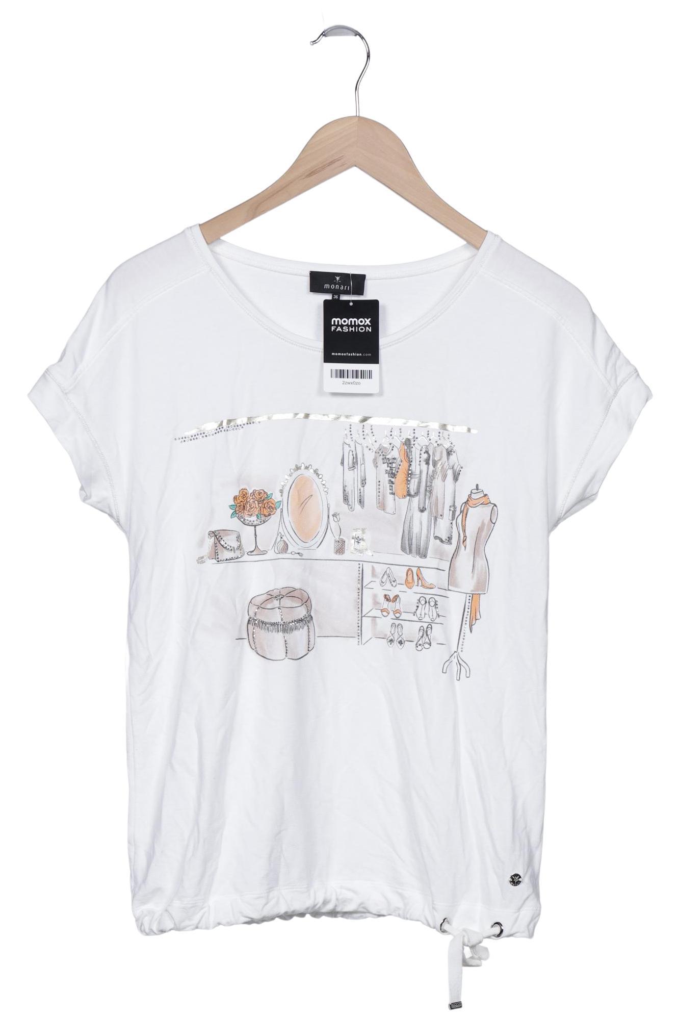 

monari Damen T-Shirt, weiß, Gr. 36