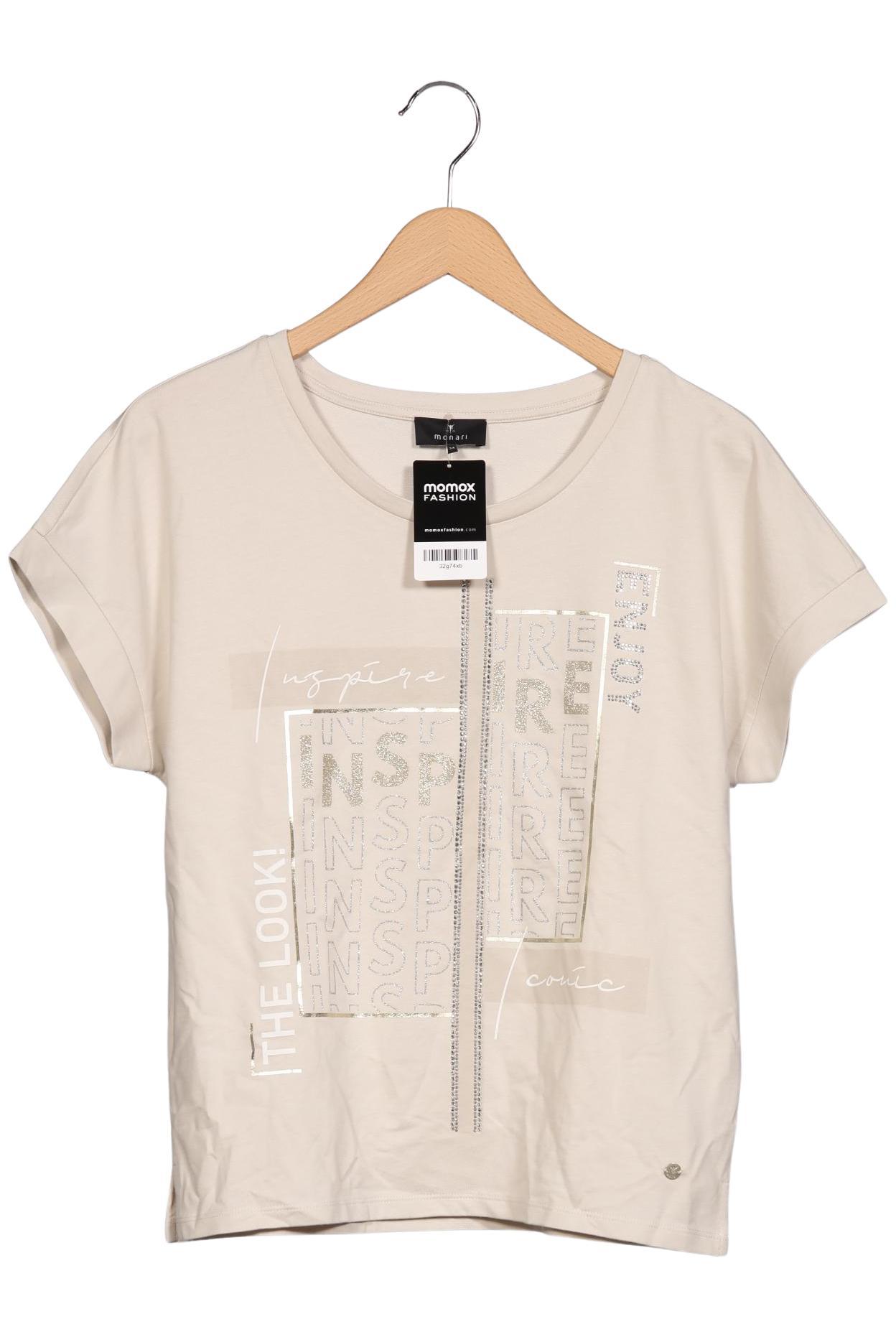 

monari Damen T-Shirt, beige, Gr. 34