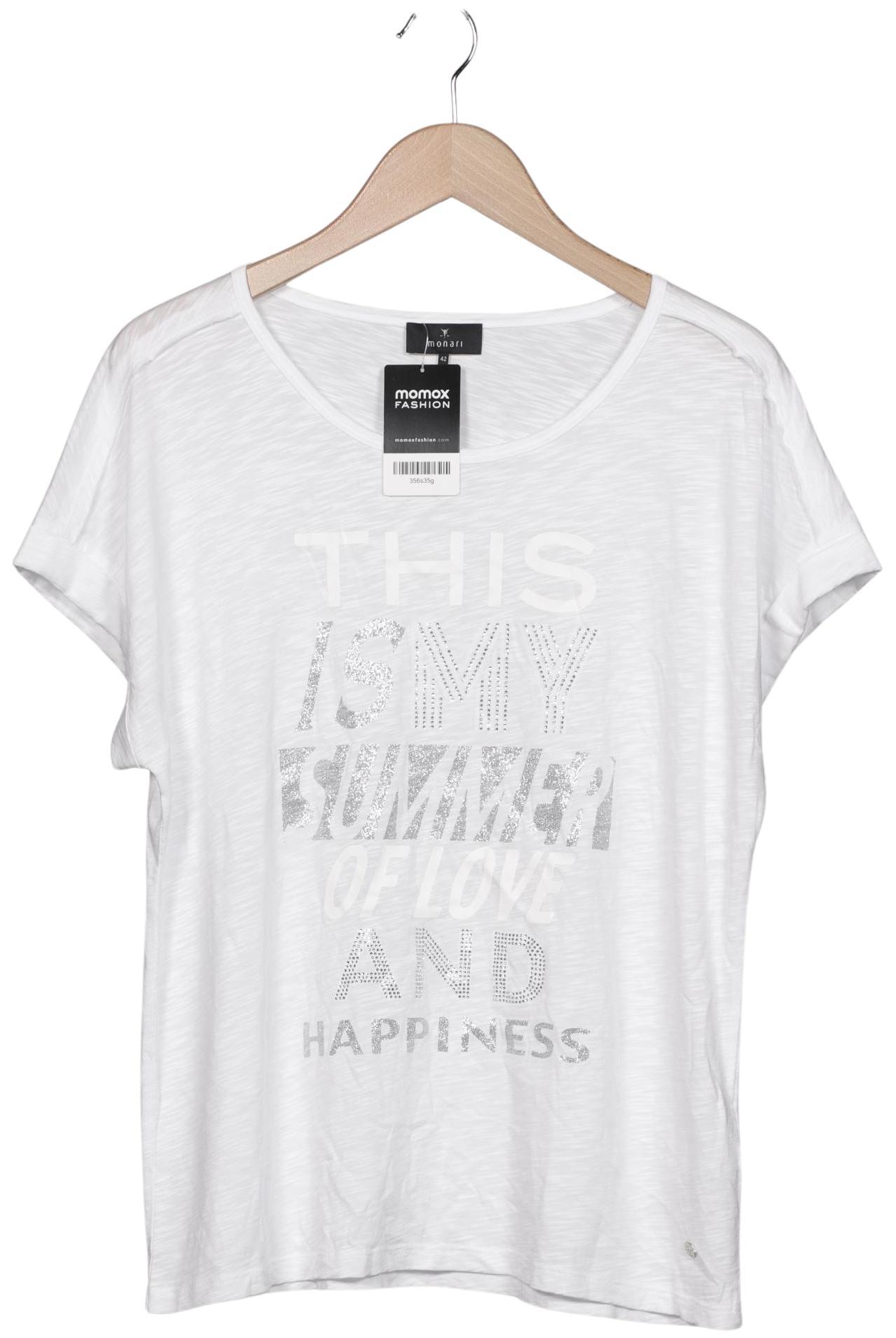 

monari Damen T-Shirt, weiß, Gr. 42