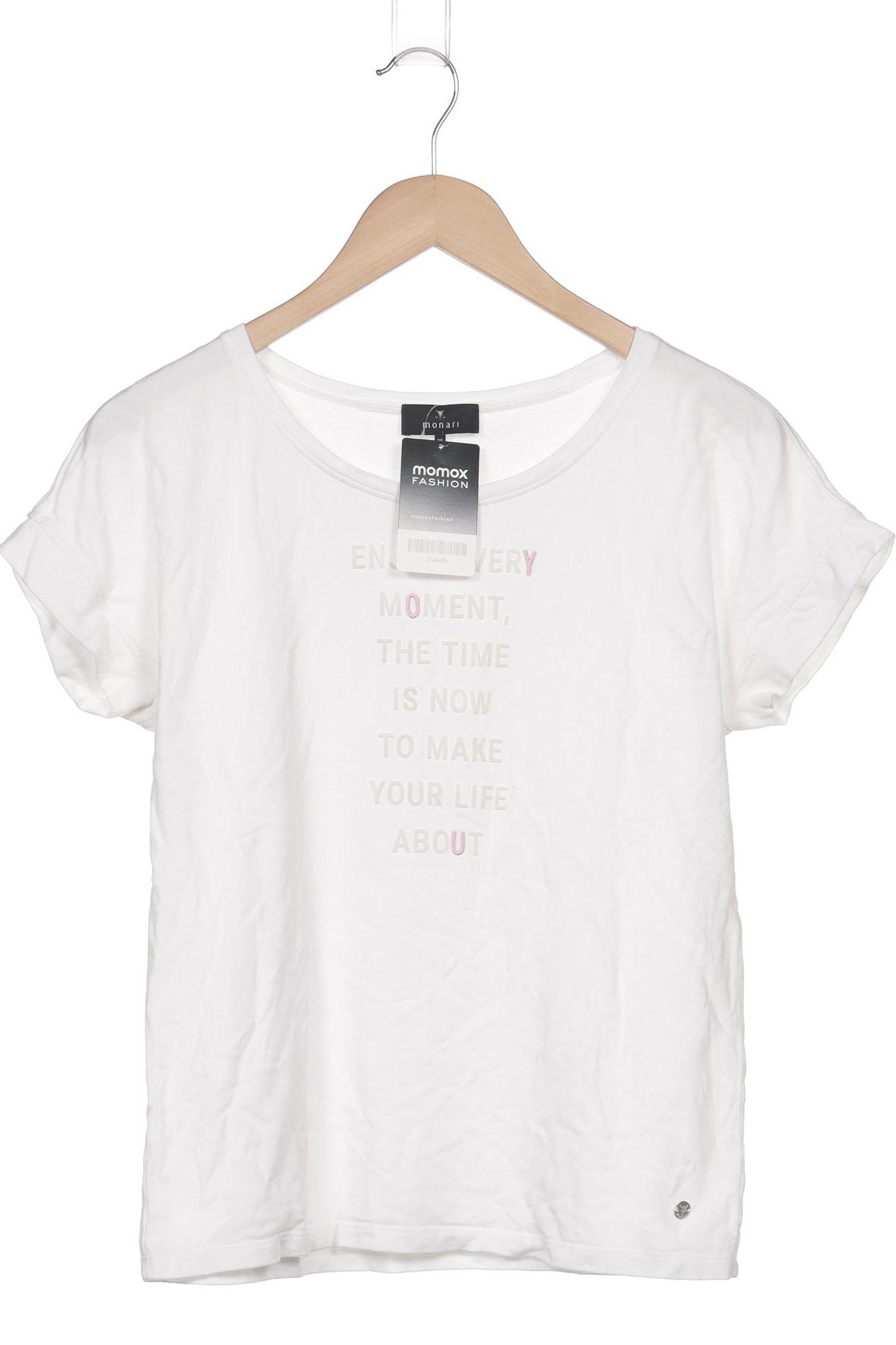 

monari Damen T-Shirt, weiß, Gr. 36