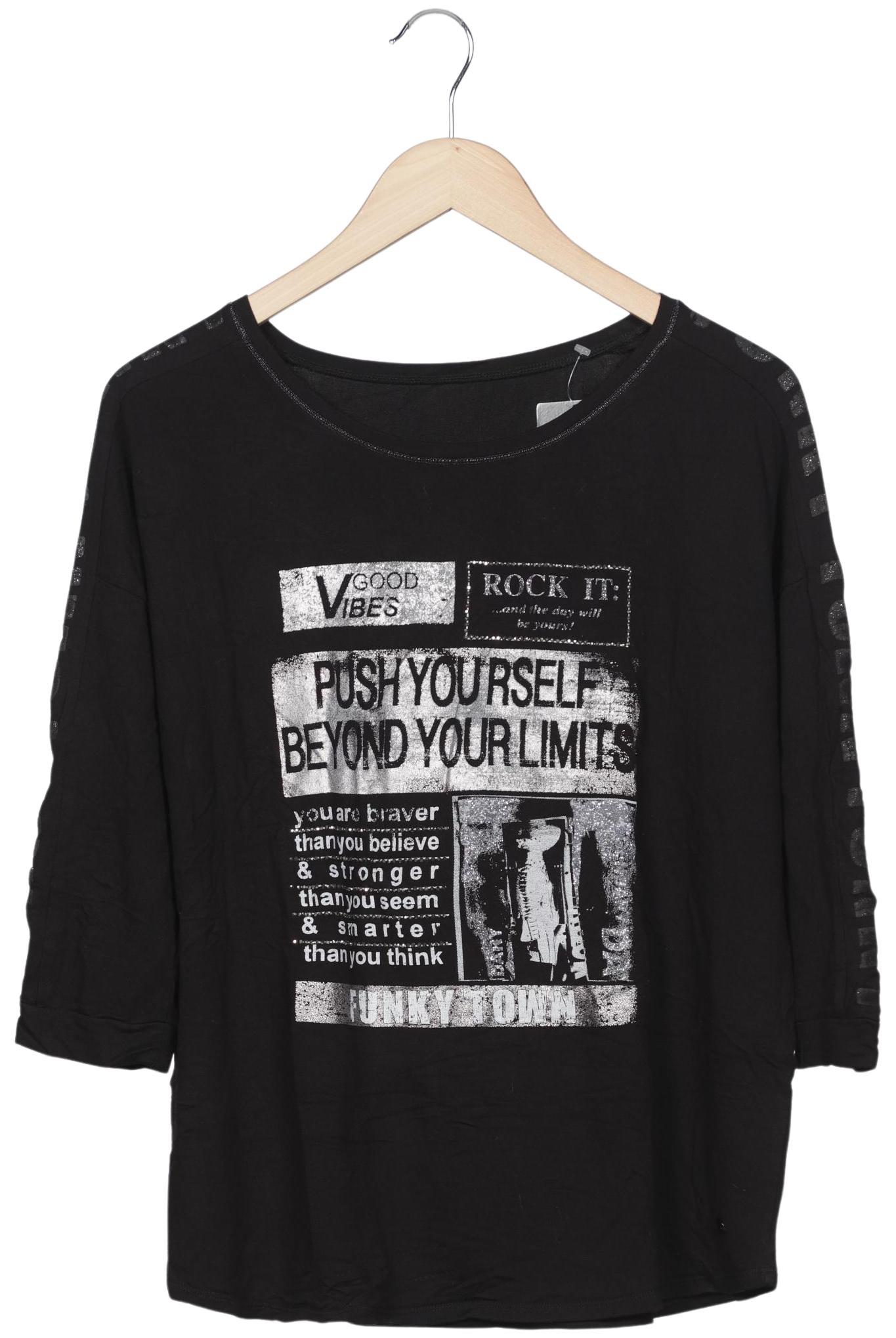 

monari Damen T-Shirt, schwarz, Gr. 44