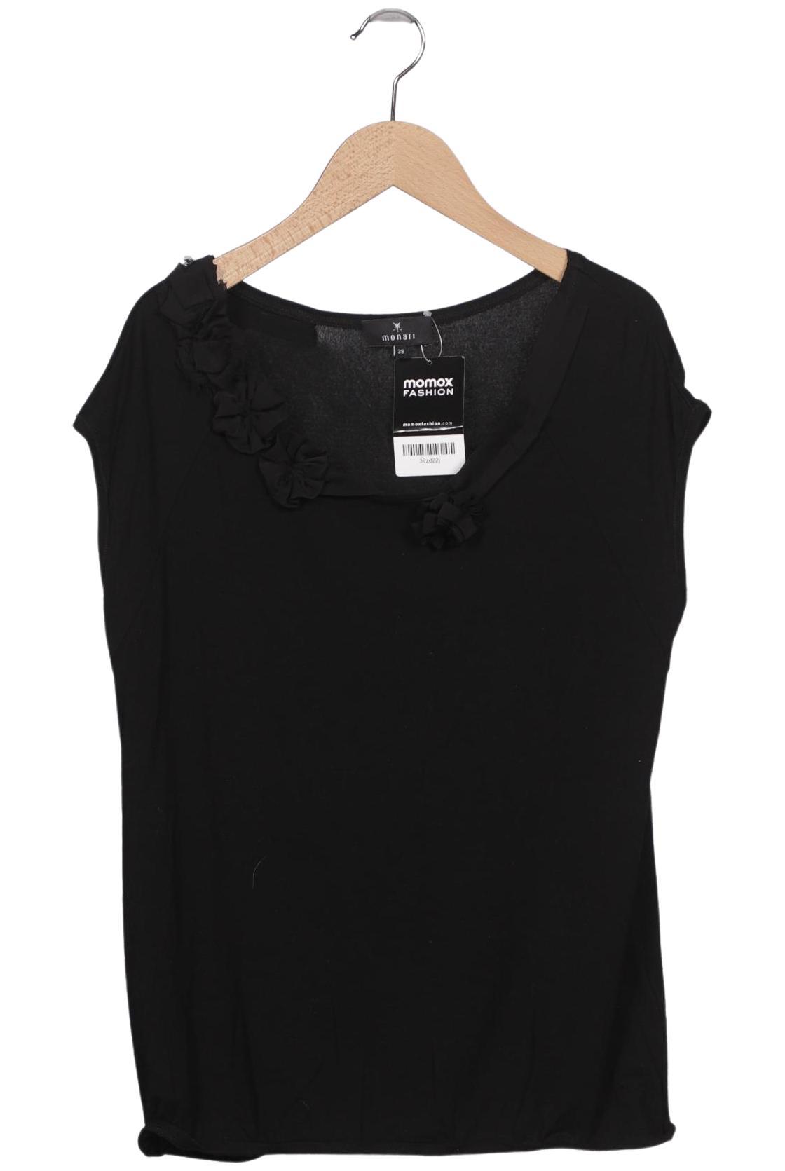 

monari Damen T-Shirt, schwarz, Gr. 38