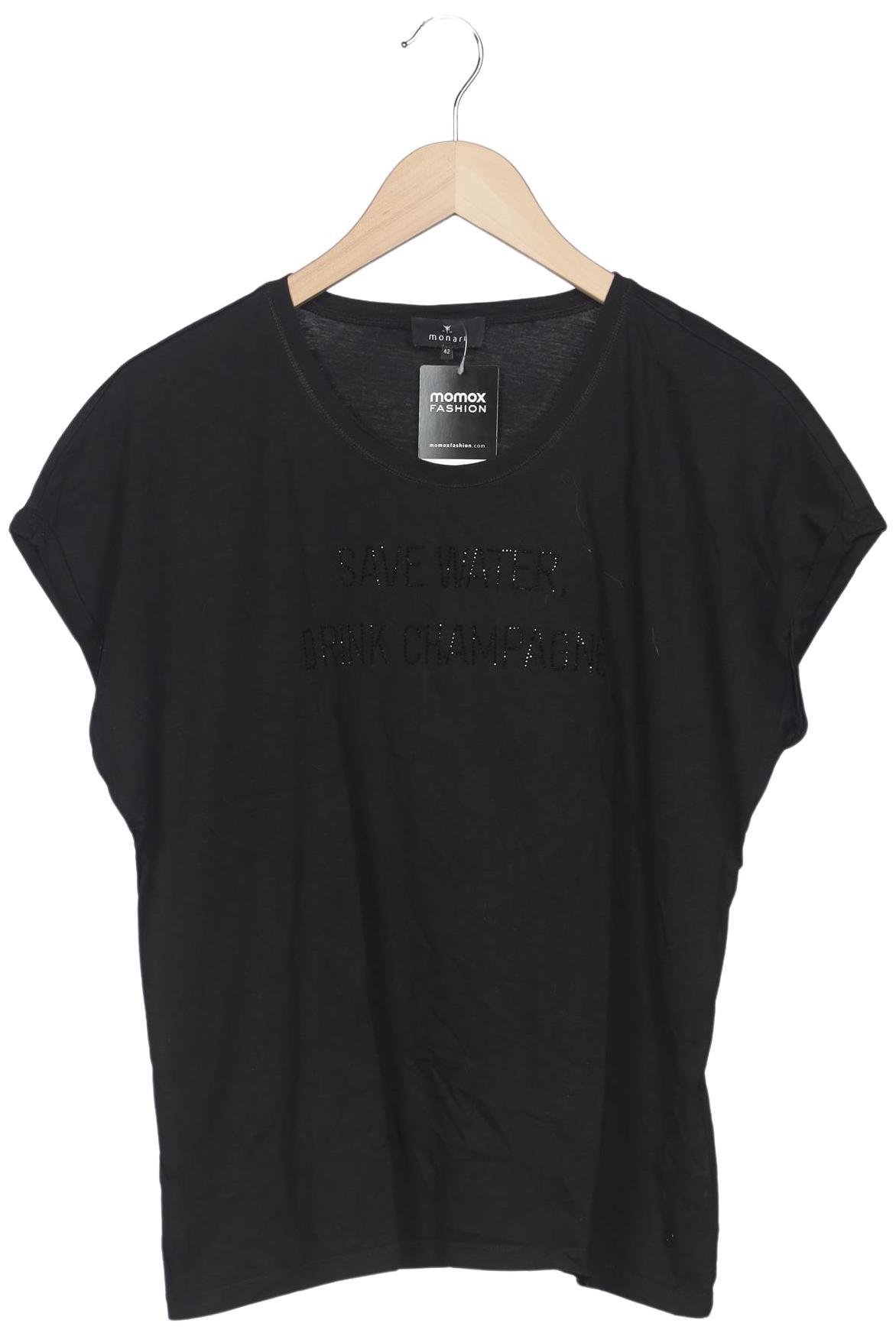 

monari Damen T-Shirt, schwarz, Gr. 42