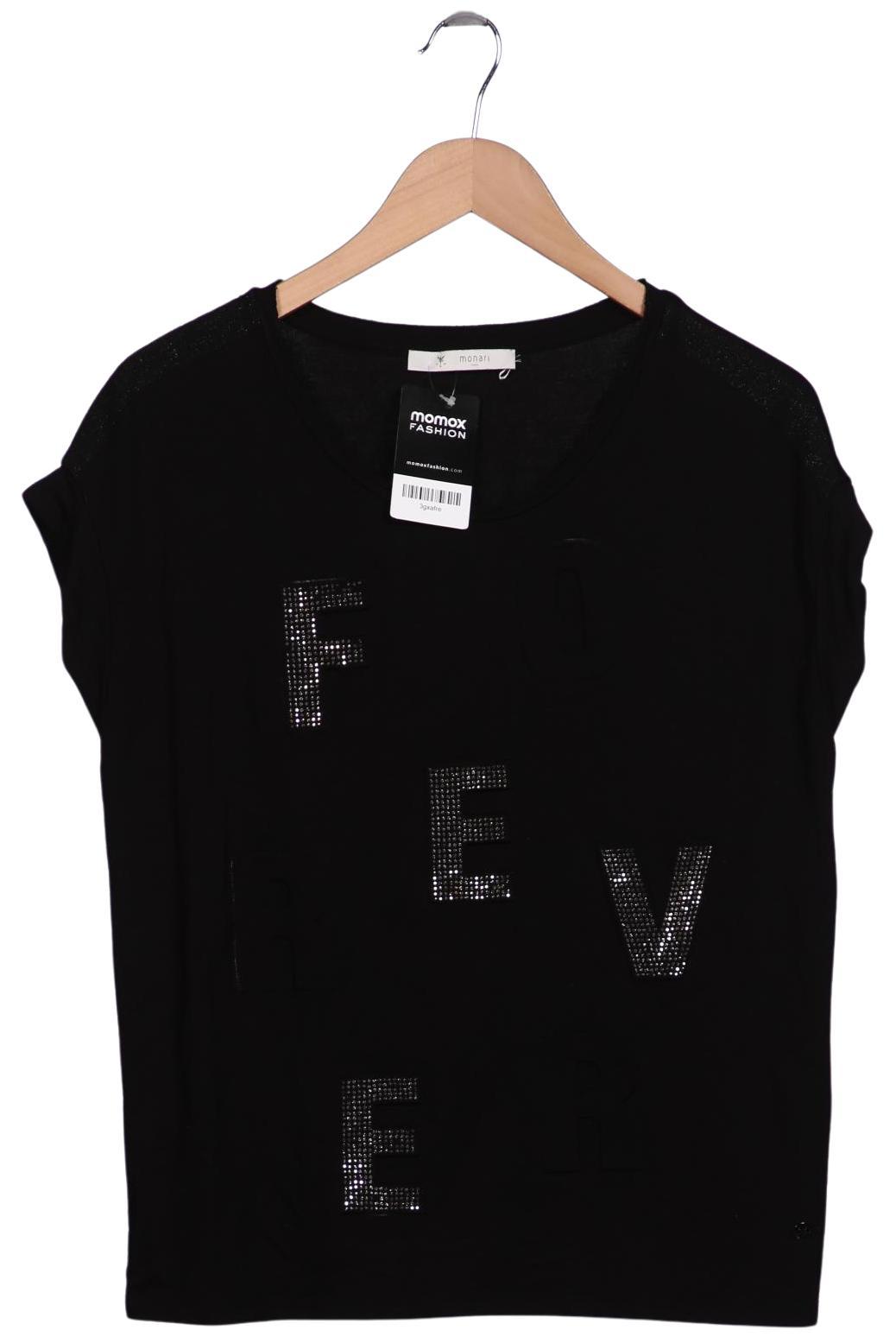 

monari Damen T-Shirt, schwarz, Gr. 44