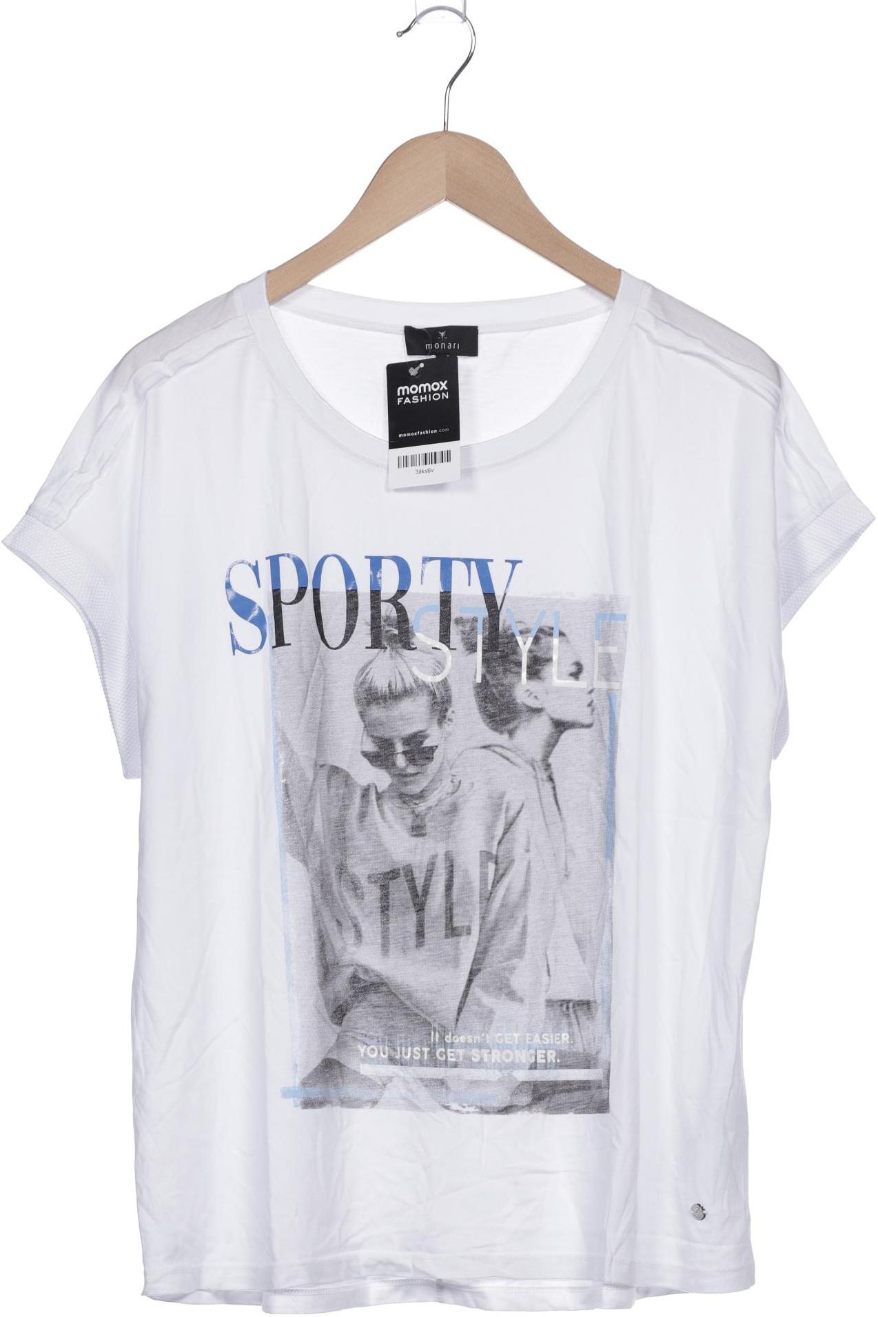 

monari Damen T-Shirt, weiß