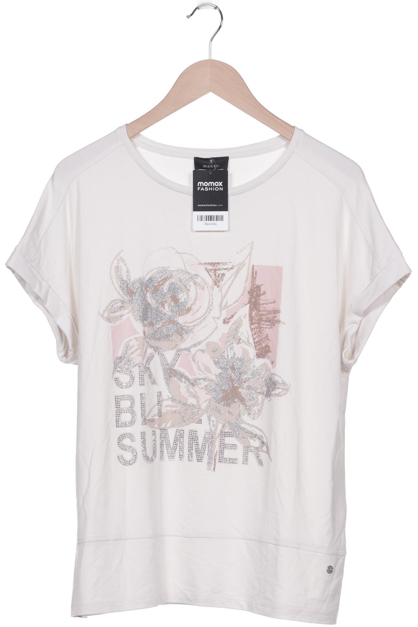 

monari Damen T-Shirt, cremeweiß
