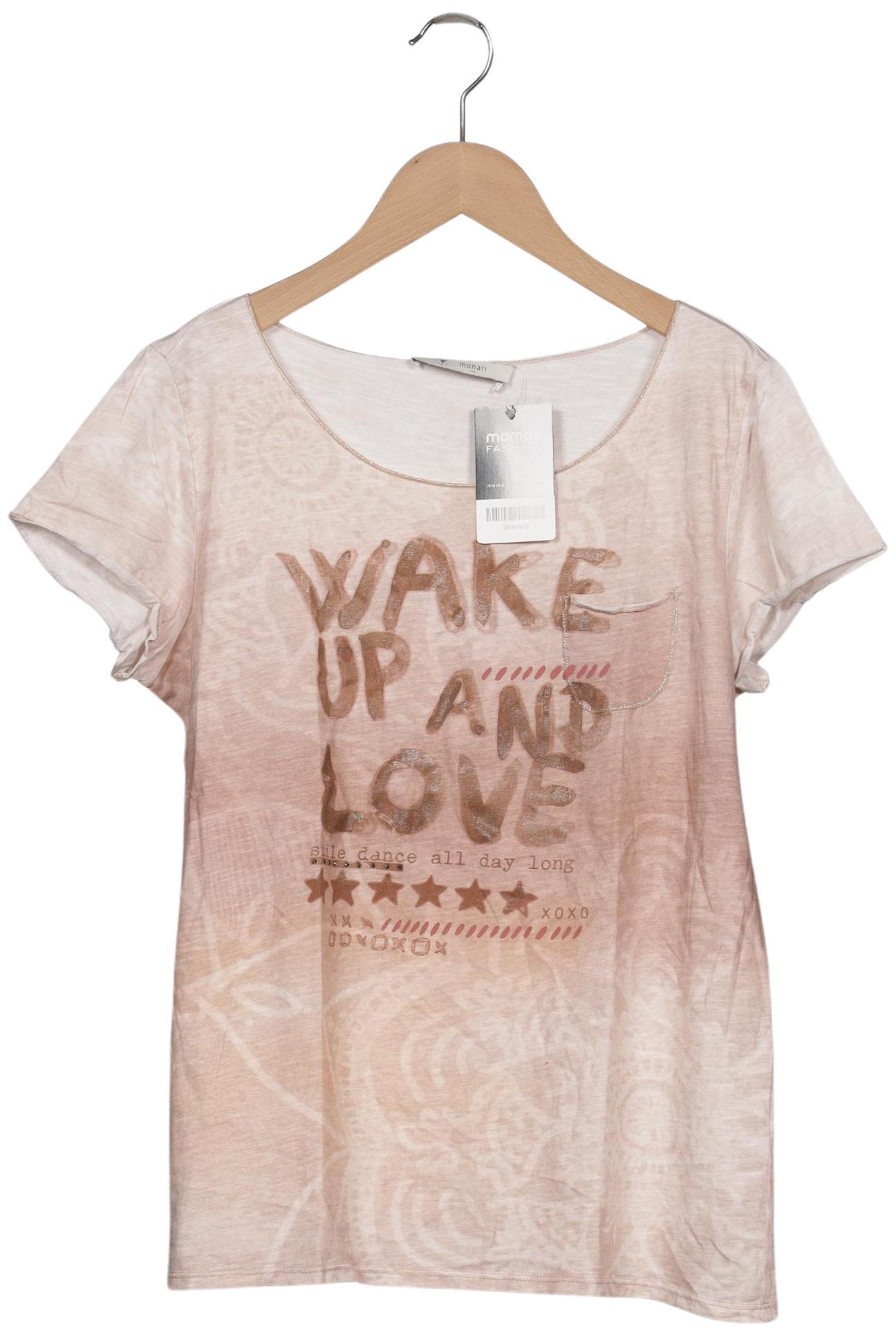 

monari Damen T-Shirt, beige, Gr. 38