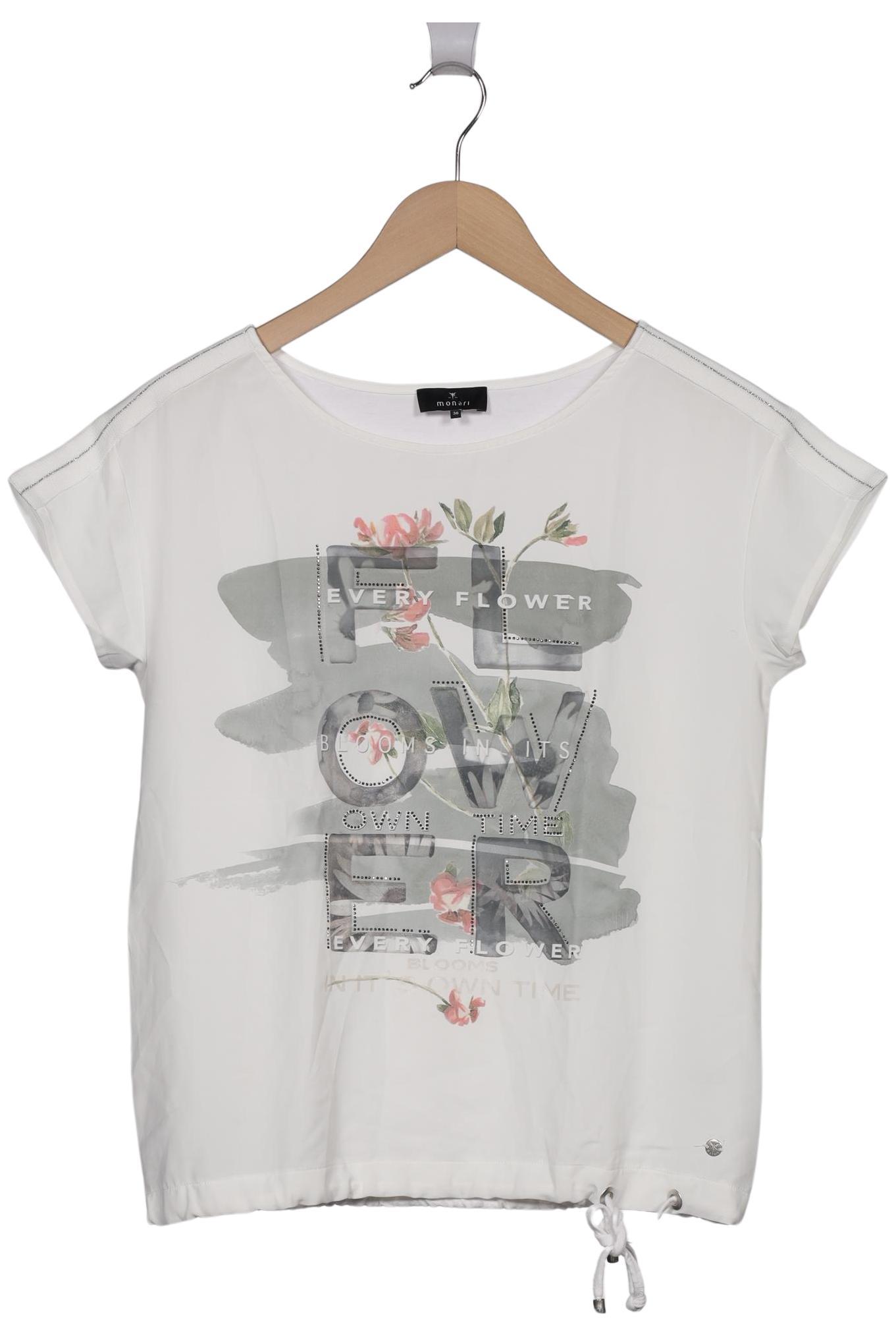 

monari Damen T-Shirt, weiß, Gr. 36