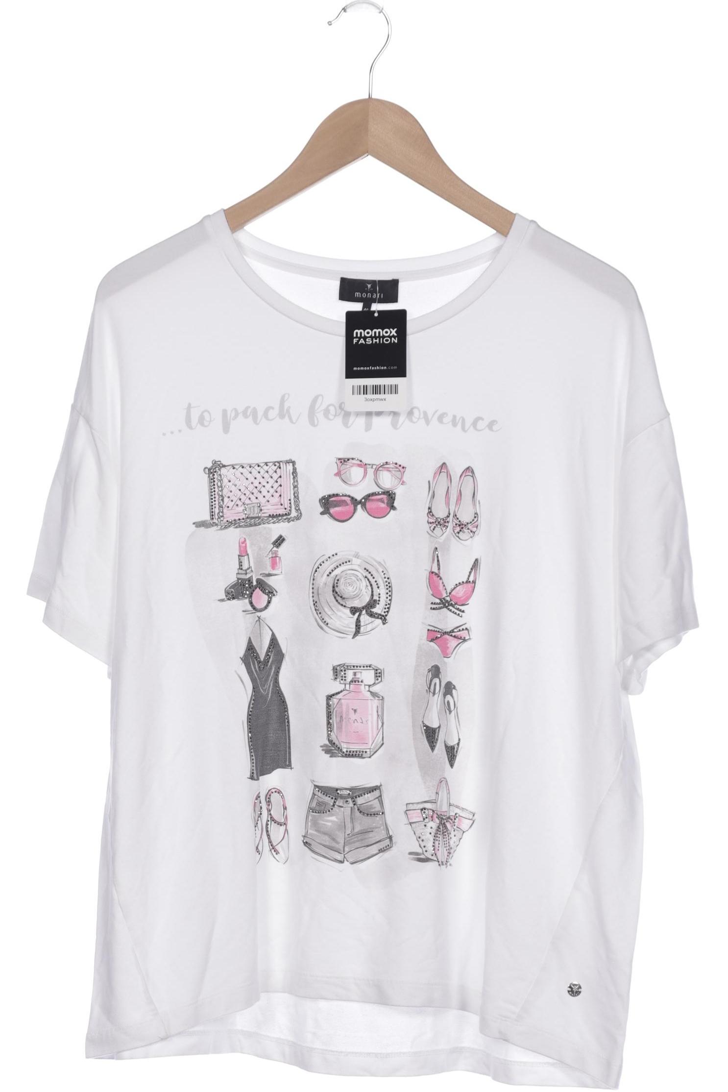 

monari Damen T-Shirt, weiß, Gr. 46