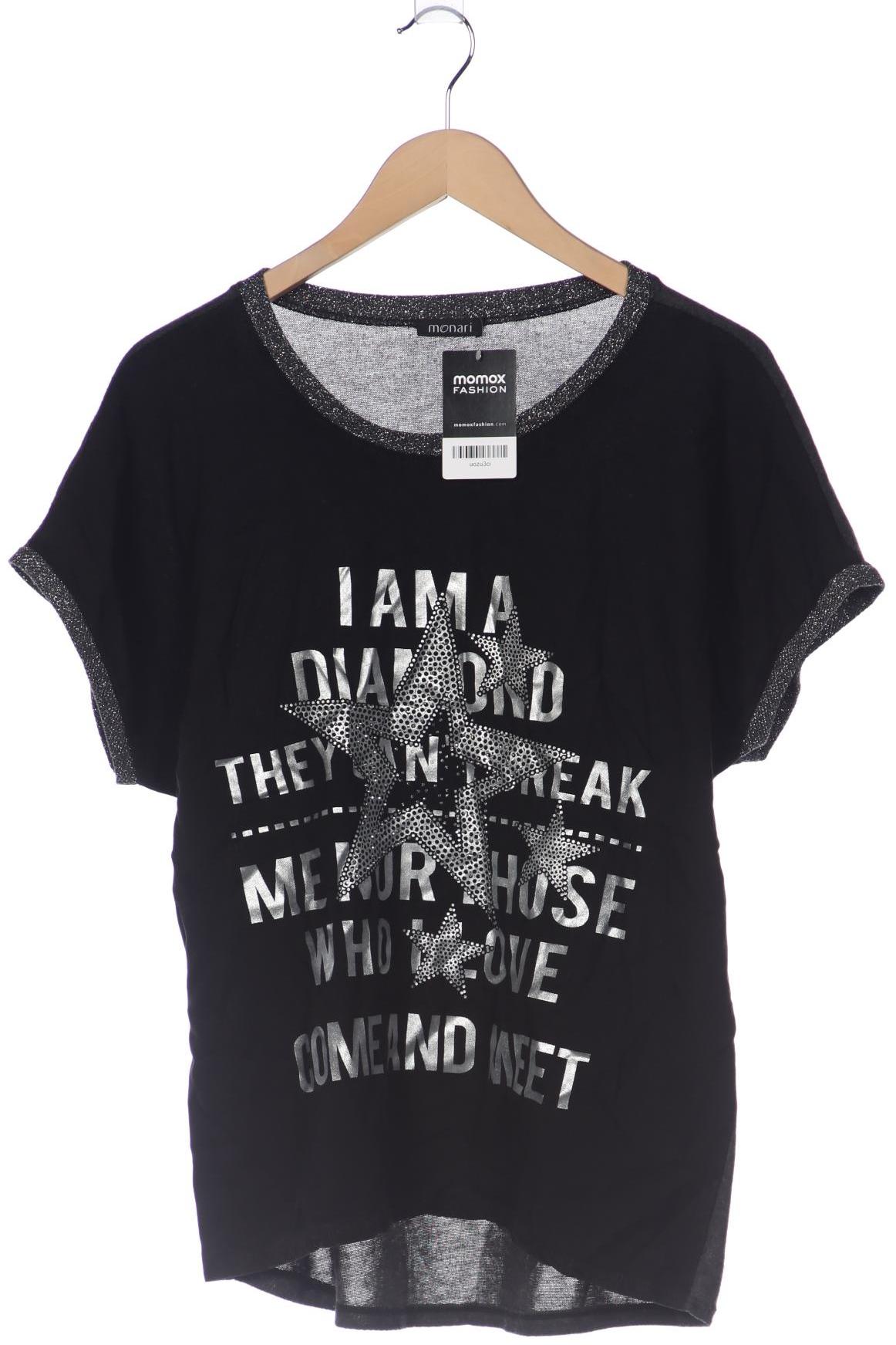 

monari Damen T-Shirt, schwarz, Gr. 44