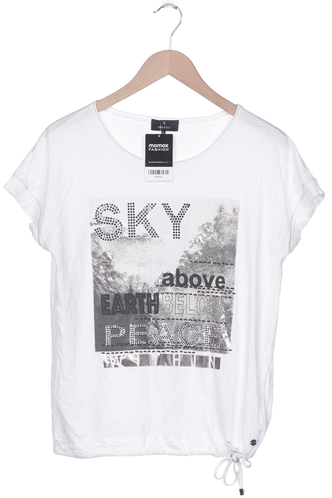 

monari Damen T-Shirt, weiß