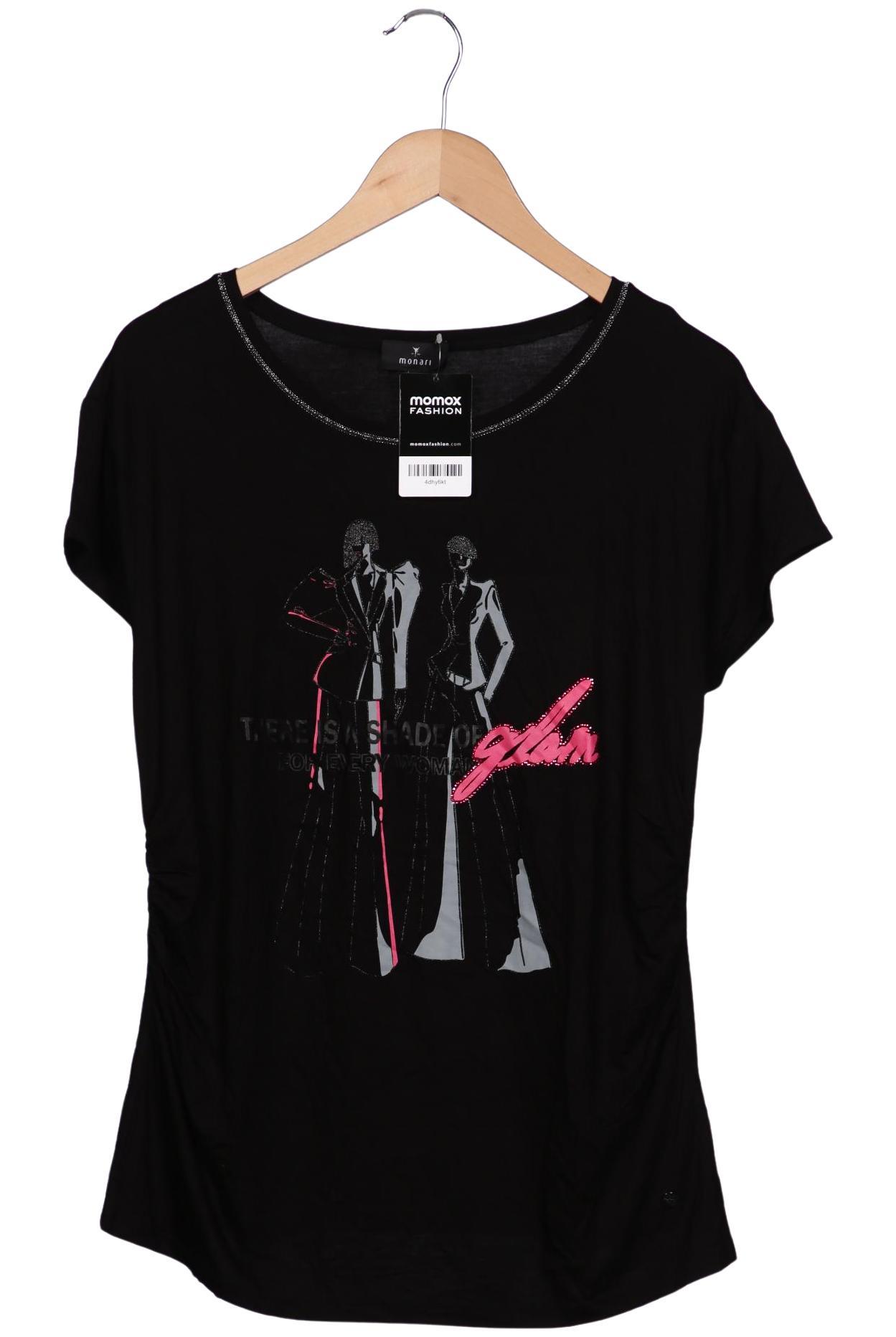 

monari Damen T-Shirt, schwarz, Gr. 42