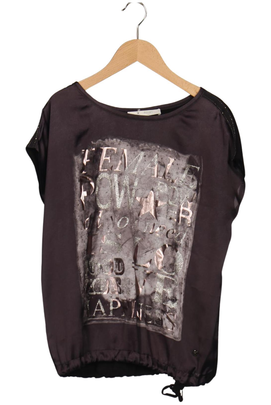 

monari Damen T-Shirt, schwarz, Gr. 44