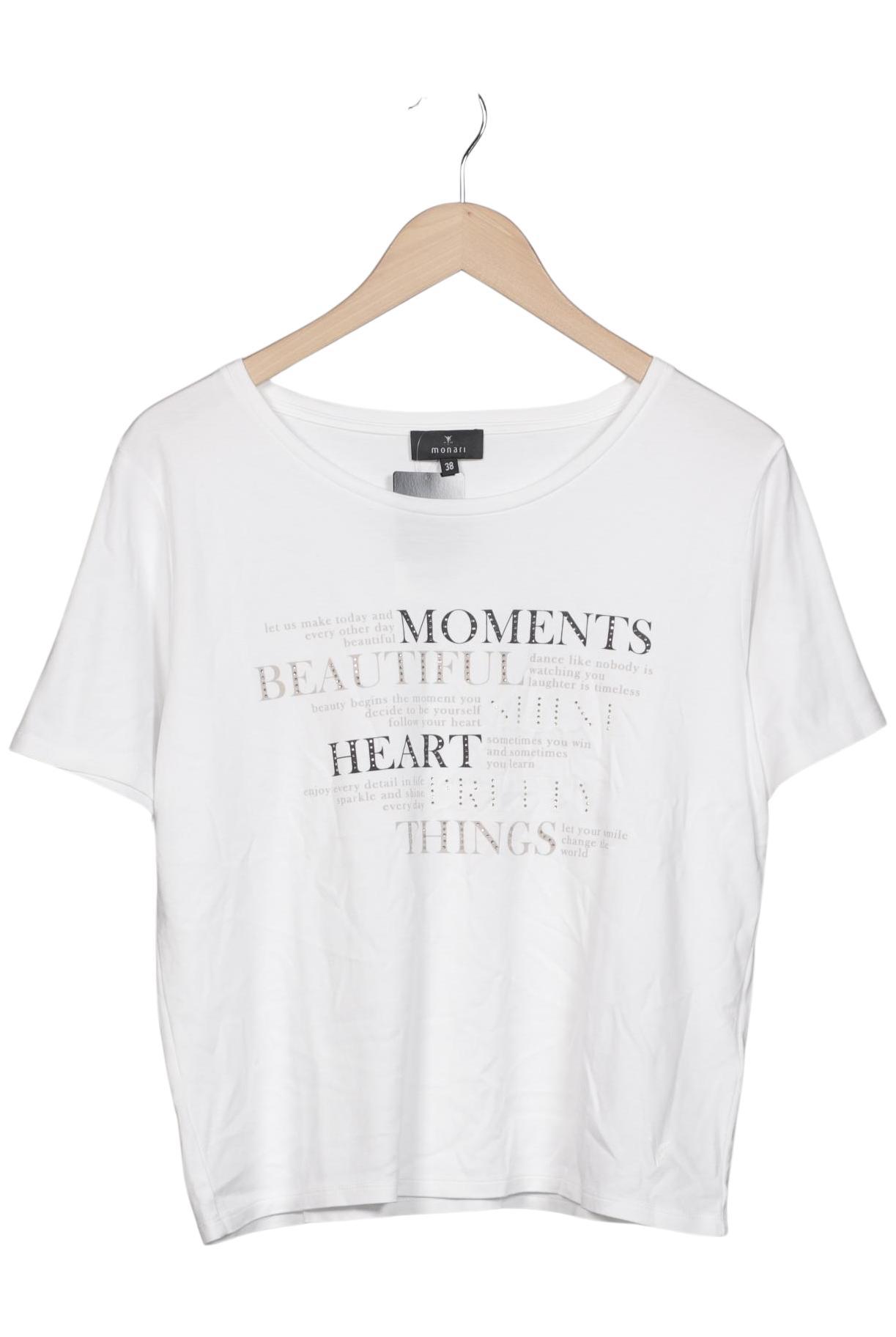 

monari Damen T-Shirt, weiß, Gr. 38