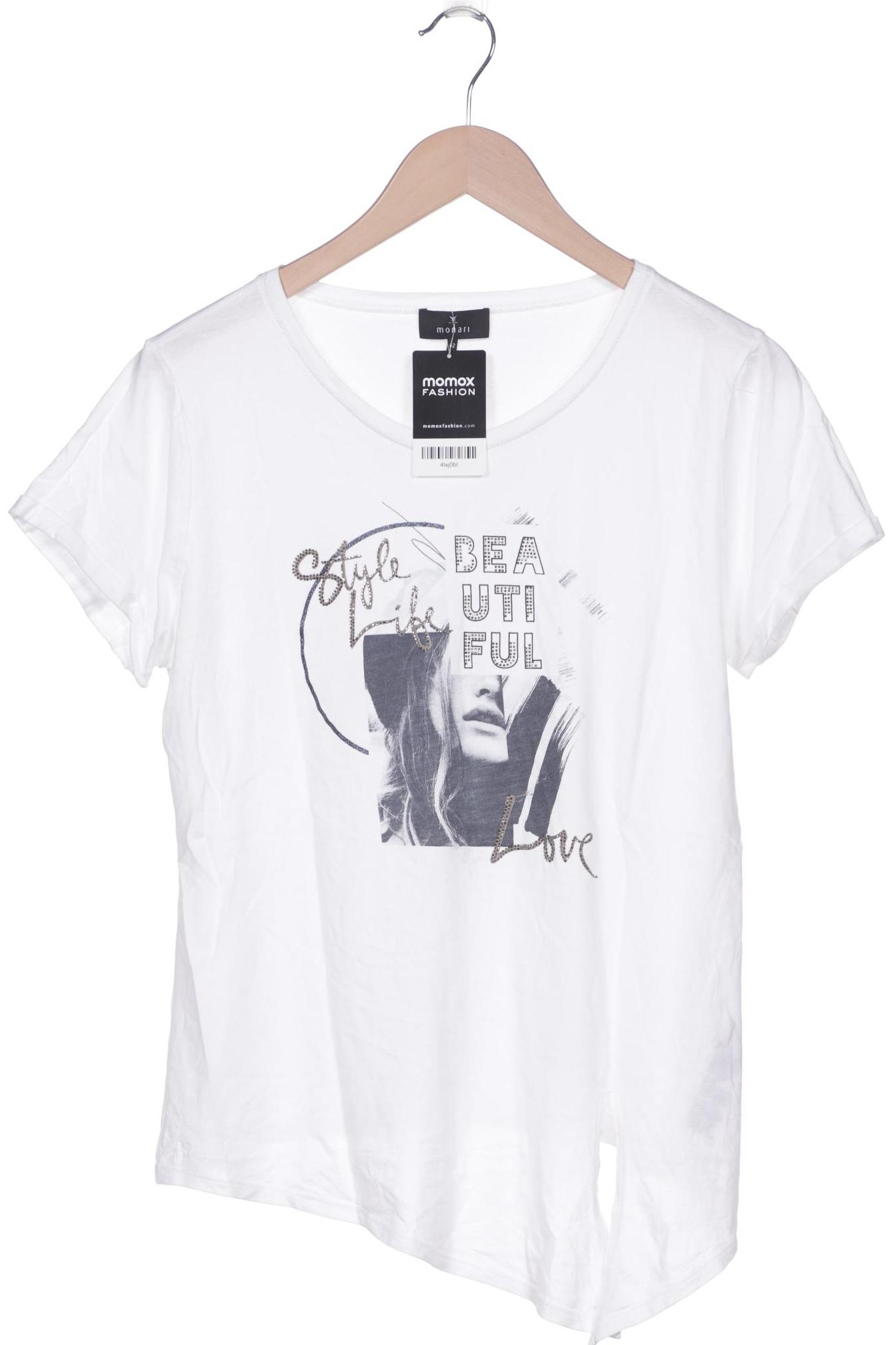 

monari Damen T-Shirt, weiß