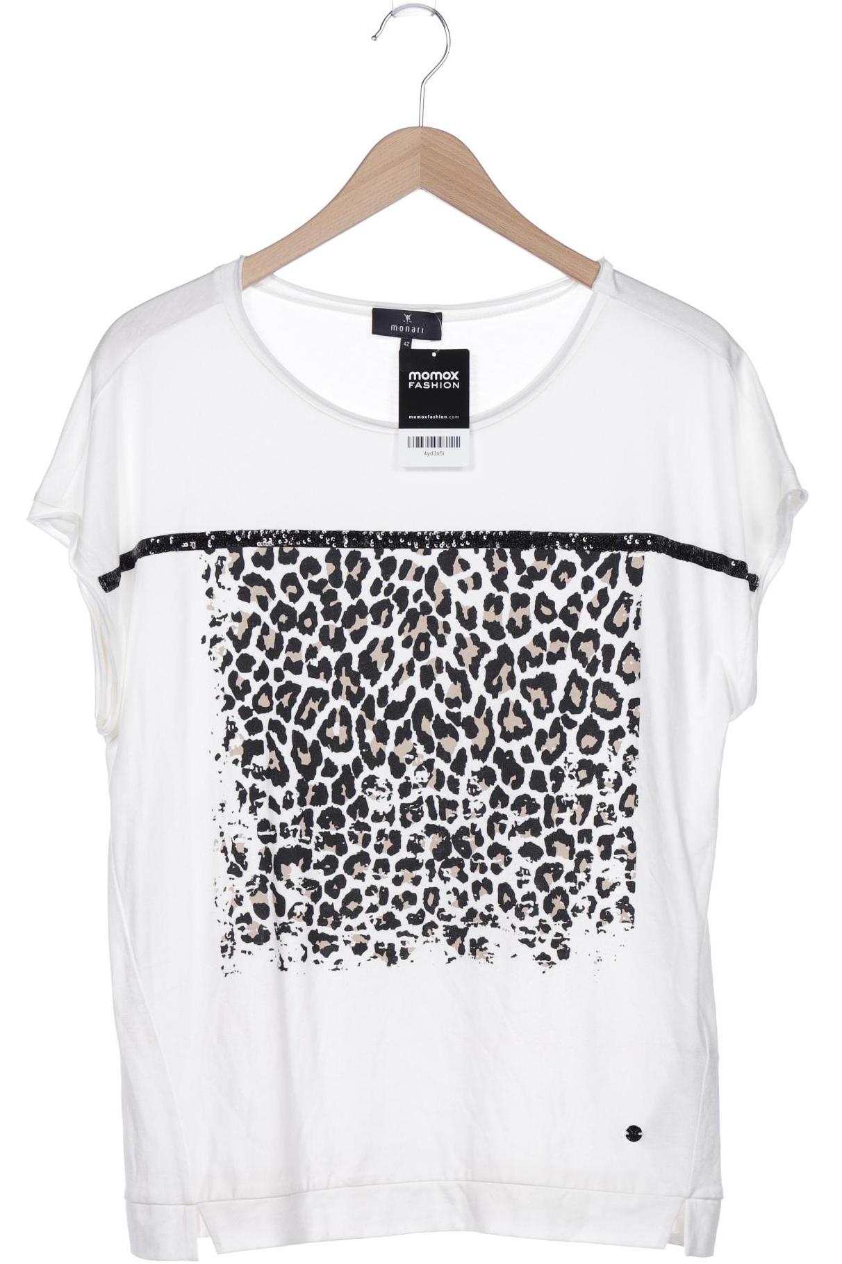 

monari Damen T-Shirt, cremeweiß