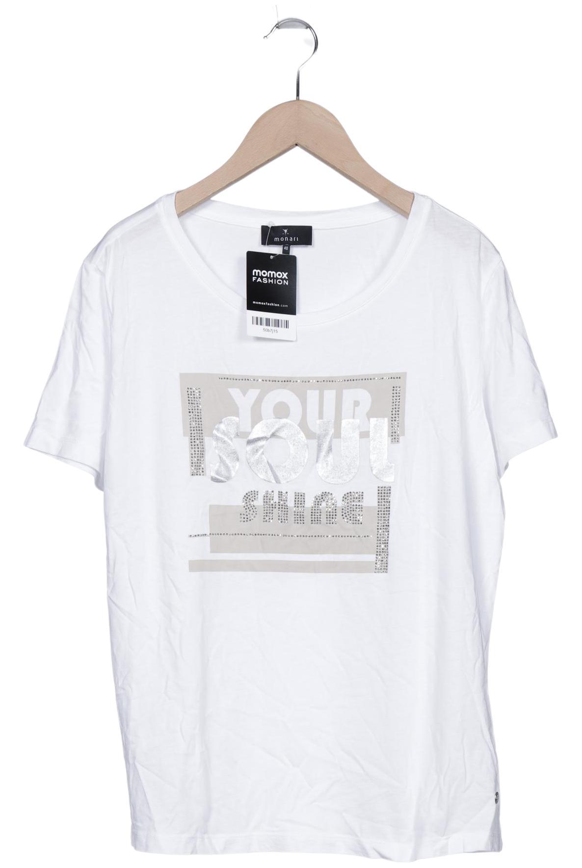 

monari Damen T-Shirt, weiß, Gr. 40