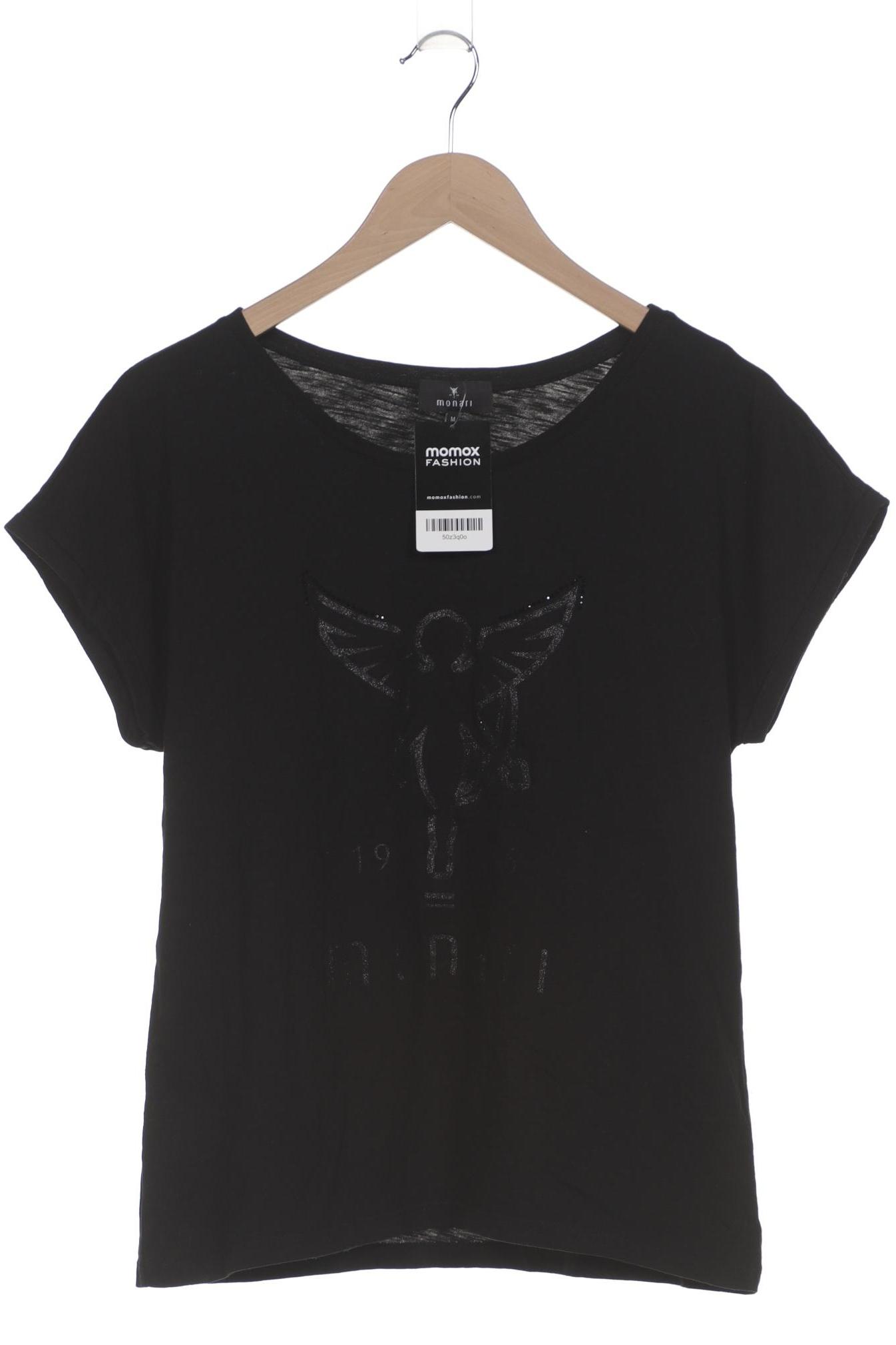 

monari Damen T-Shirt, schwarz, Gr. 38
