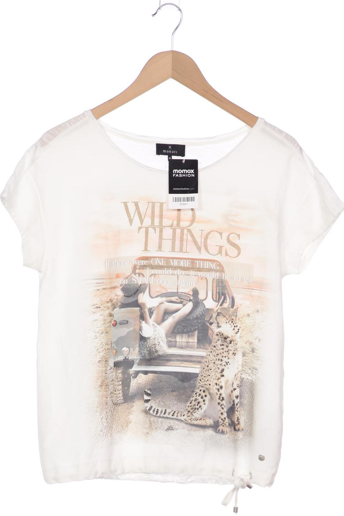 

monari Damen T-Shirt, weiß, Gr. 36
