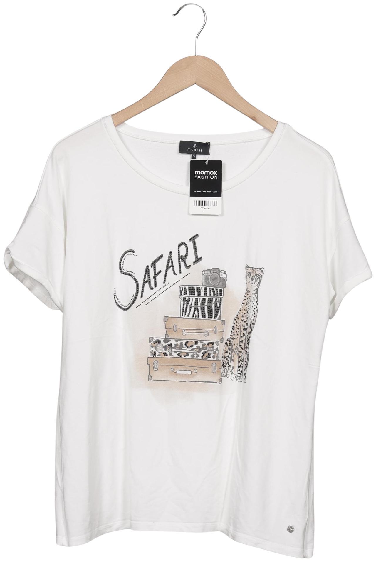 

monari Damen T-Shirt, weiß, Gr. 40