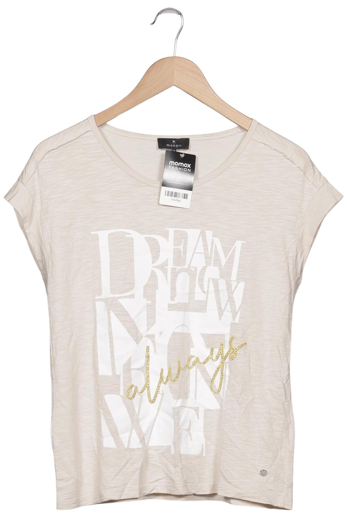 

monari Damen T-Shirt, beige, Gr. 34