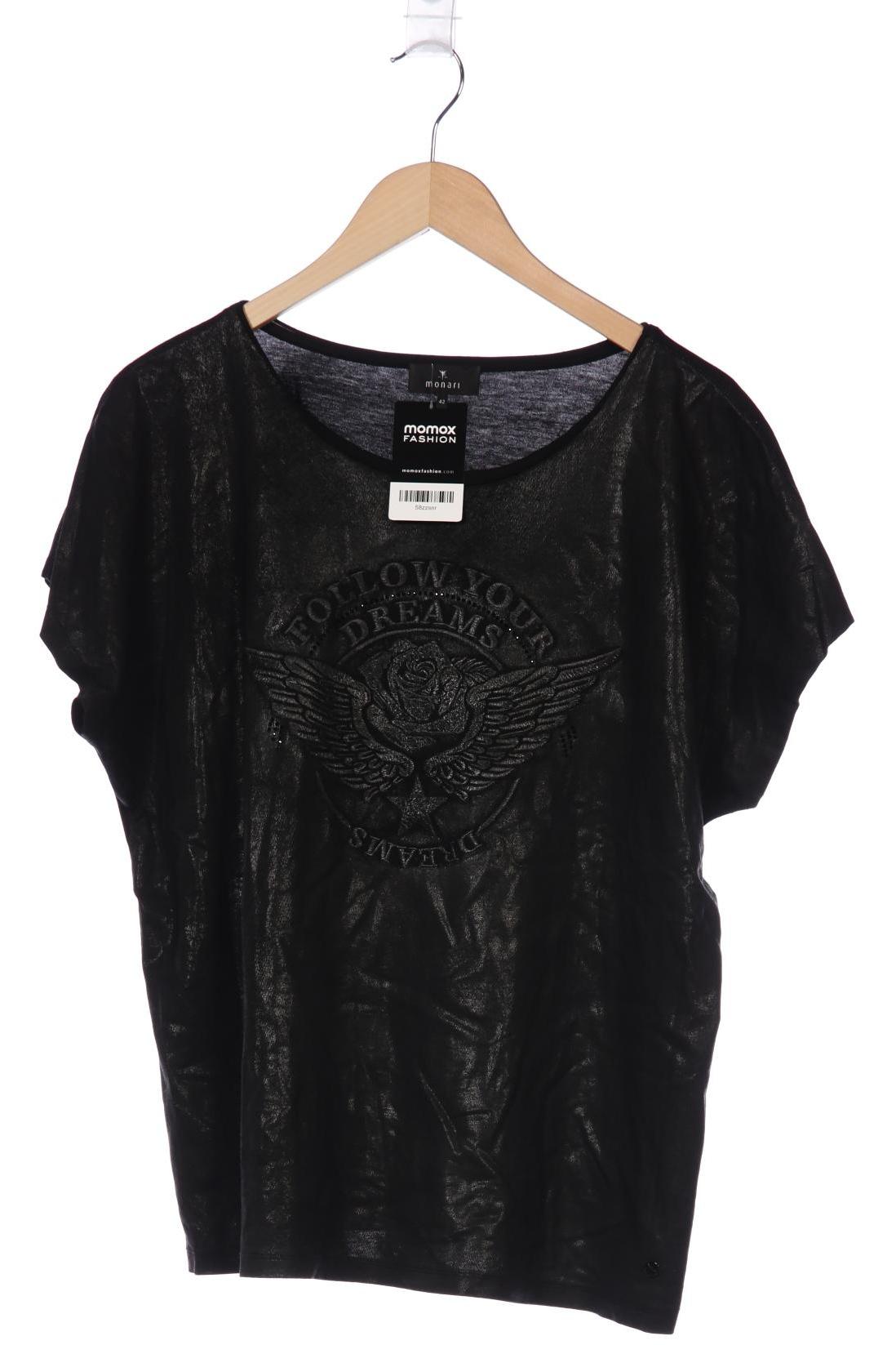 

monari Damen T-Shirt, schwarz, Gr. 42