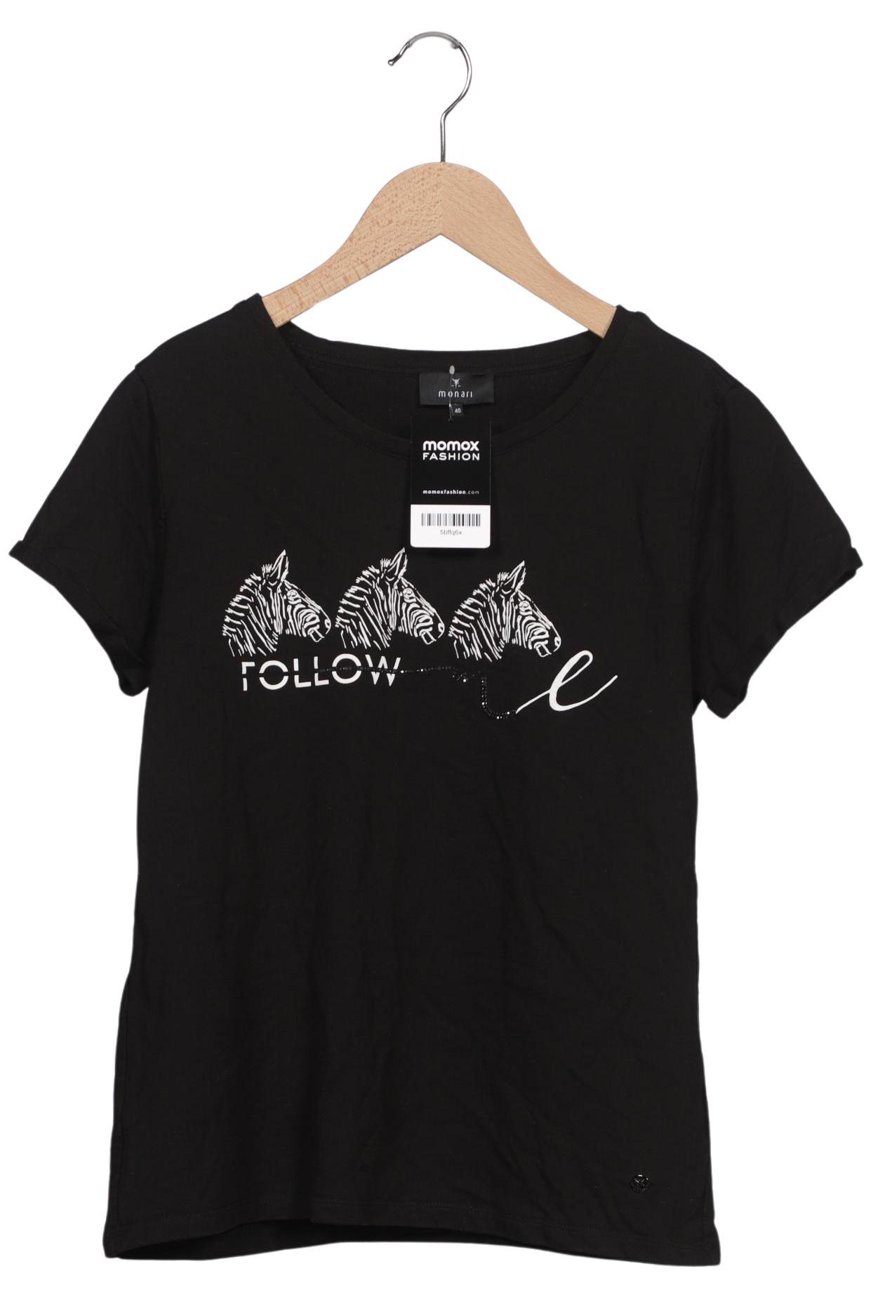 

monari Damen T-Shirt, schwarz, Gr. 40
