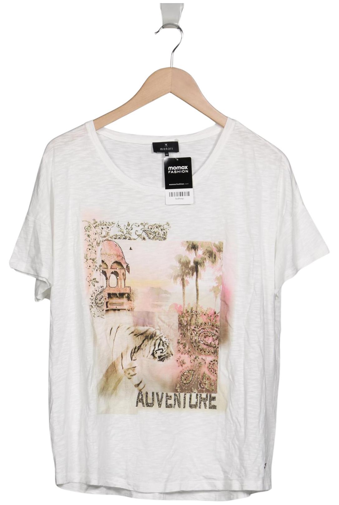 

monari Damen T-Shirt, weiß, Gr. 44