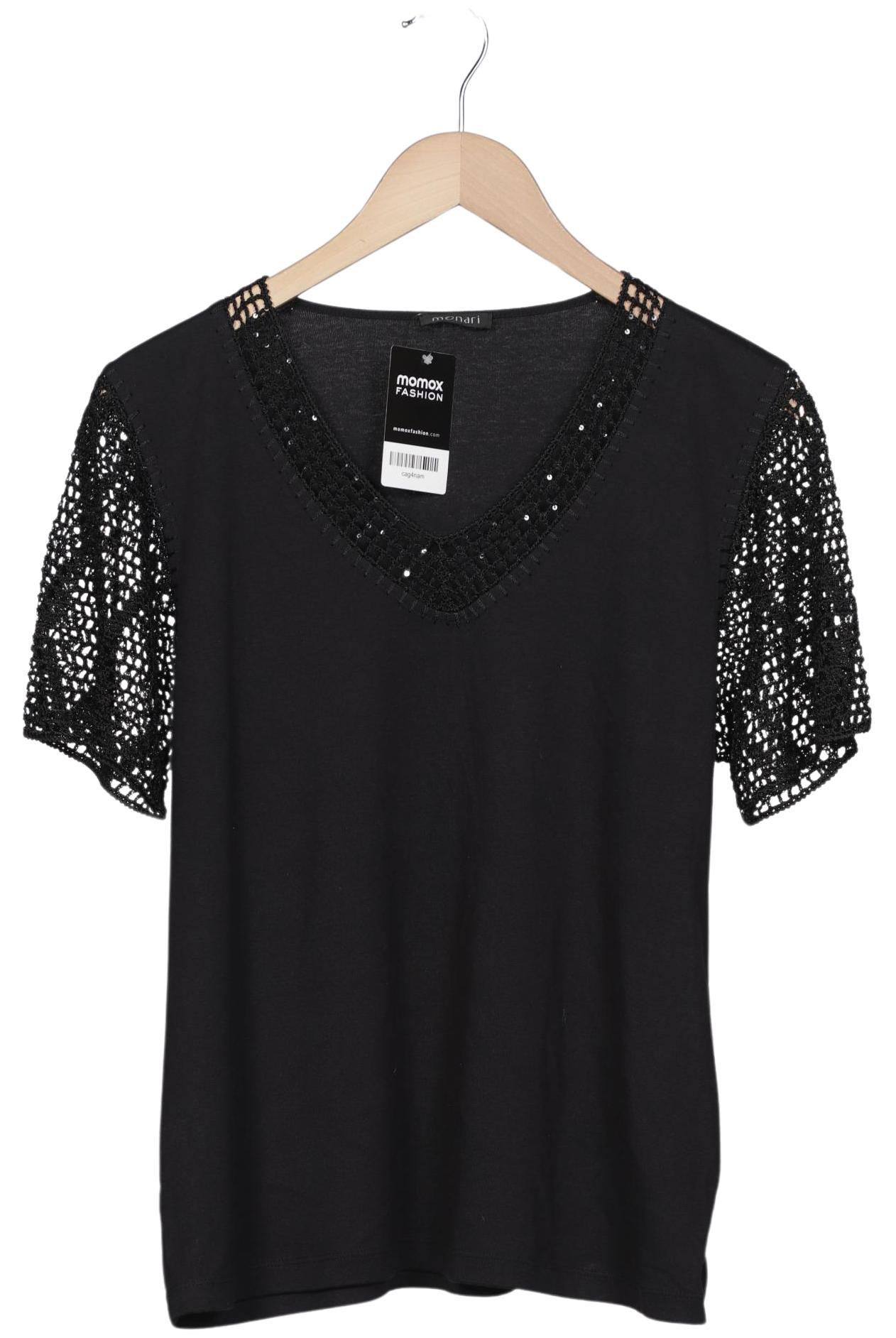 

monari Damen T-Shirt, schwarz, Gr. 46