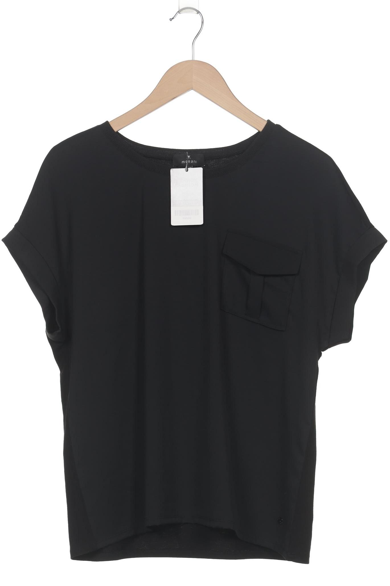 

monari Damen T-Shirt, schwarz, Gr. 40